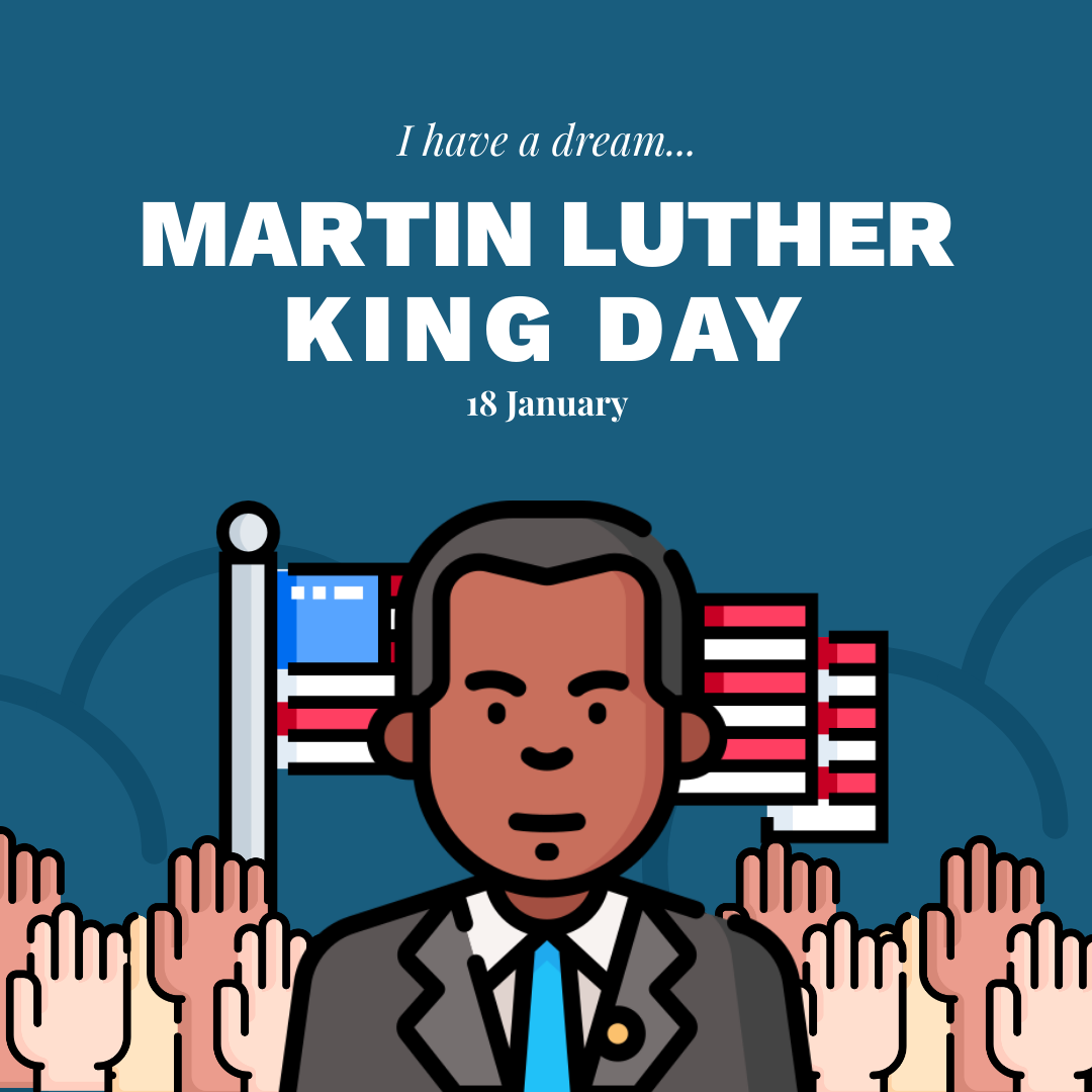 Martin Luther King Day in Instagram Post Design Inspiration by Arif Utama