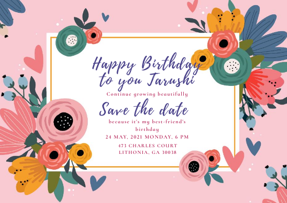 Happy birthday by Yukti Arora Happy birthday in Card Inspiration by Yukti Arora