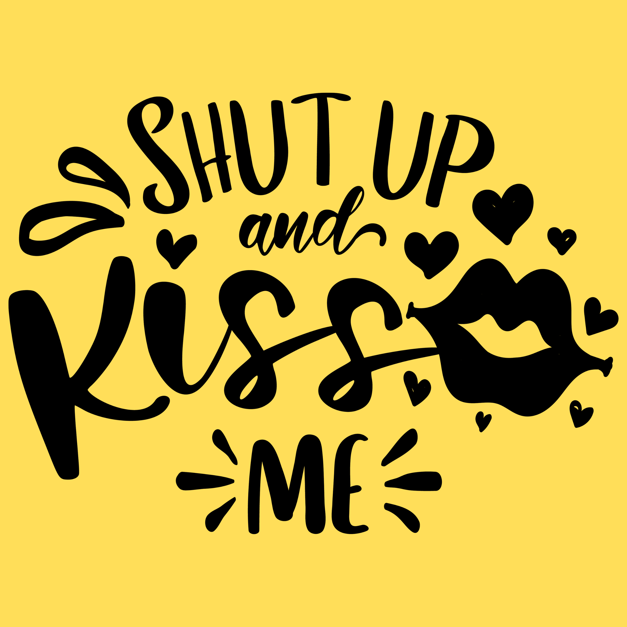 Shut Up And Kiss Me by Ruczeno .. Shut Up And Kiss Me in Lettering Art Inspiration by Ruczeno ..