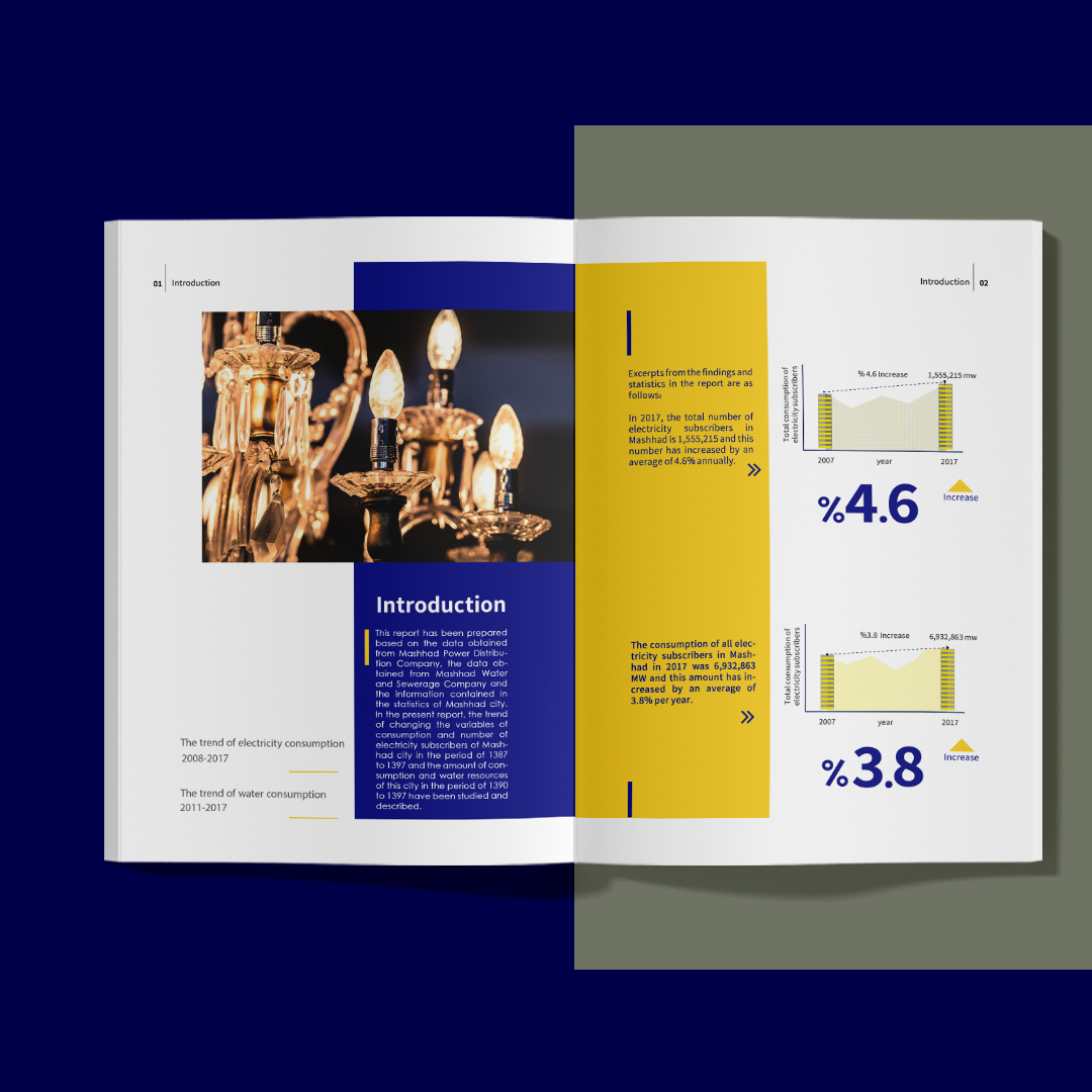 E-Book Design for Electricity Usage by Soha Ashrafian E-Book Design for Electricity Usage in Magazine Design Inspiration by Soha Ashrafian