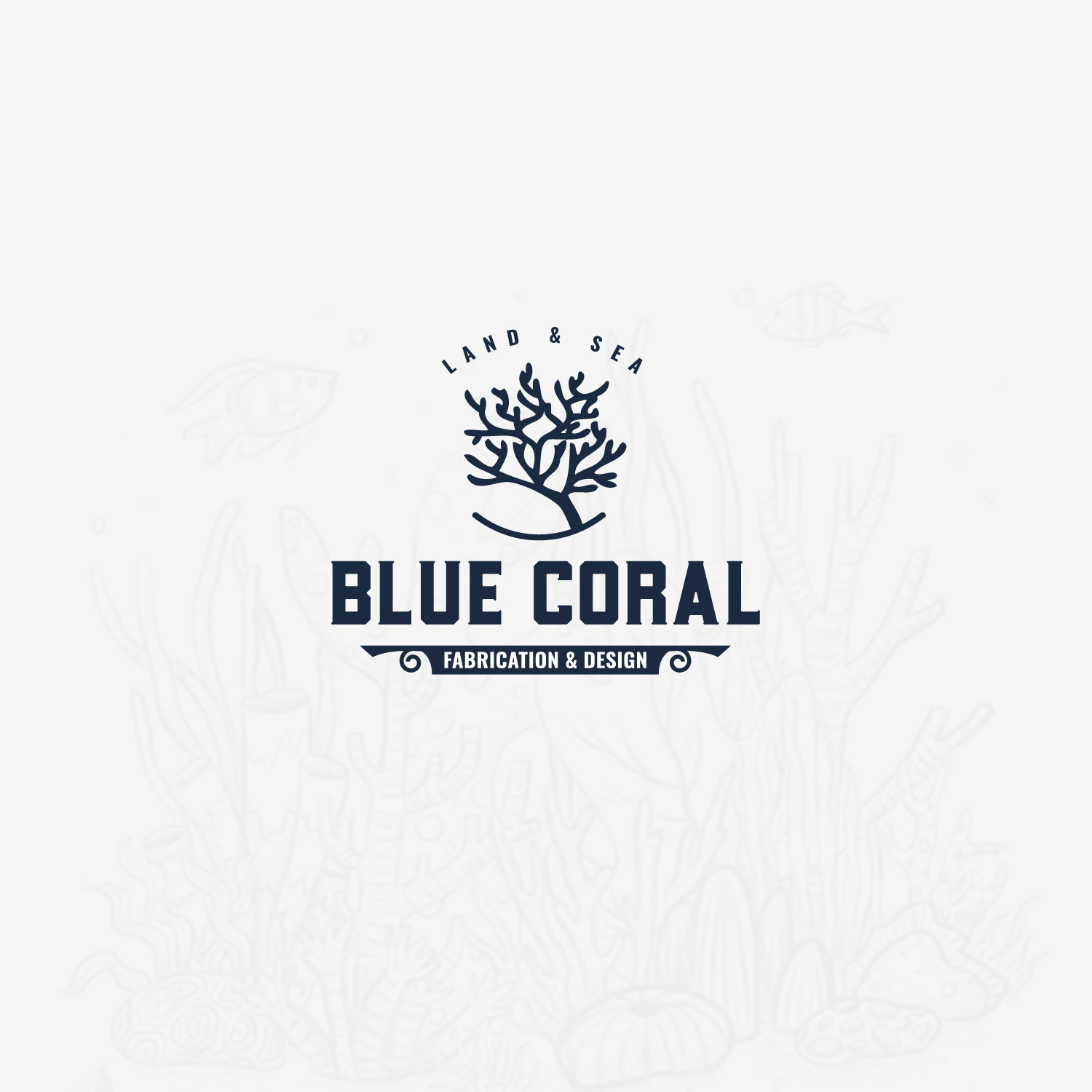 Blue Coral Logo Design BY ideazbysadiq 356514 Designhill
