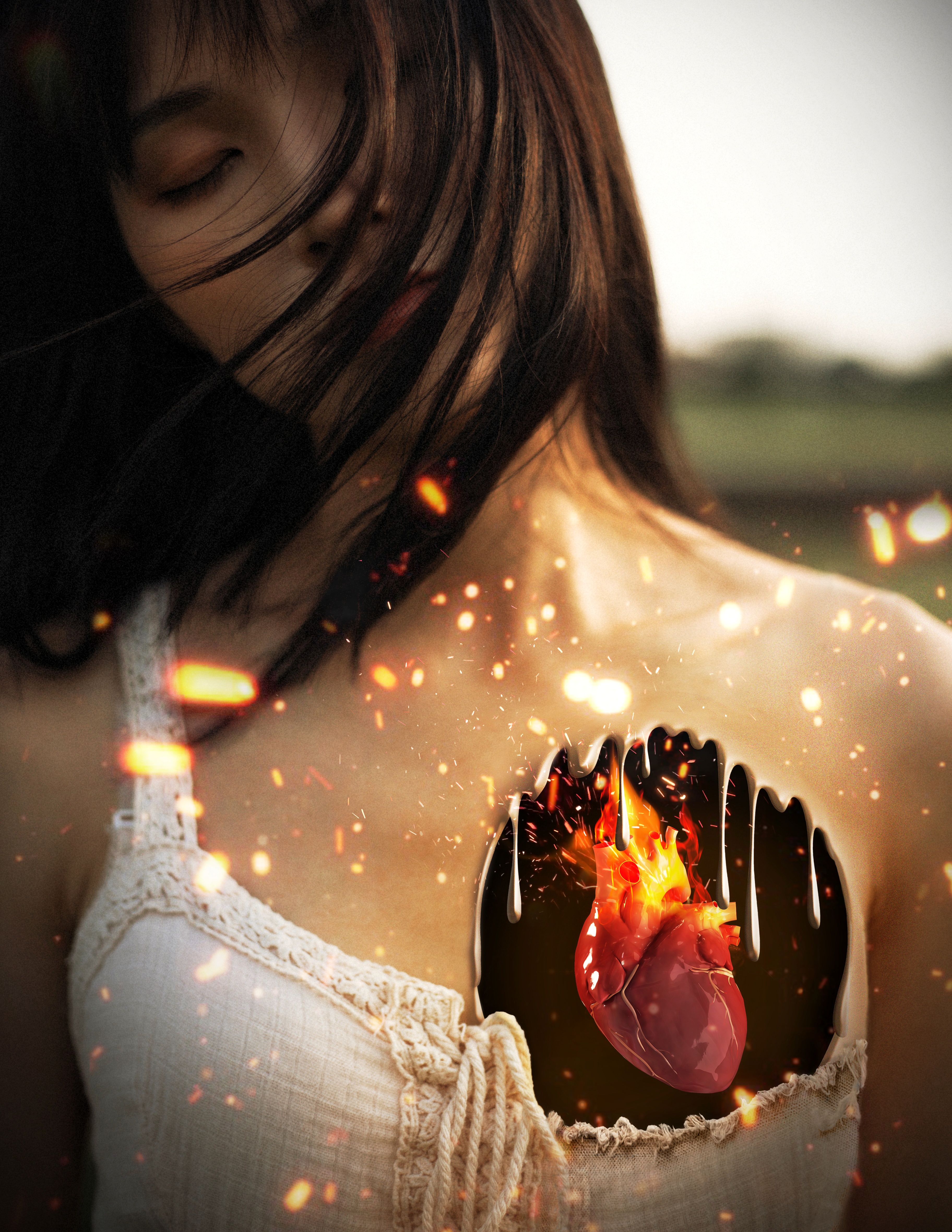 Burn in my heart by Boby Atmajaya Burn in my heart in Photoshop Design Inspiration by Boby Atmajaya