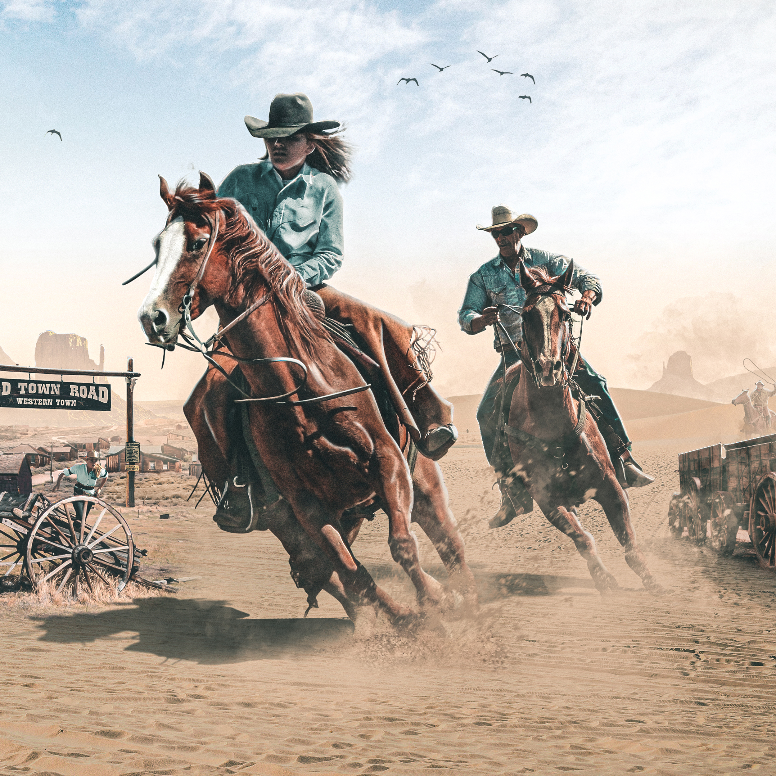 Old Town Road in Visual Art Inspiration by Benjamin Van Valen