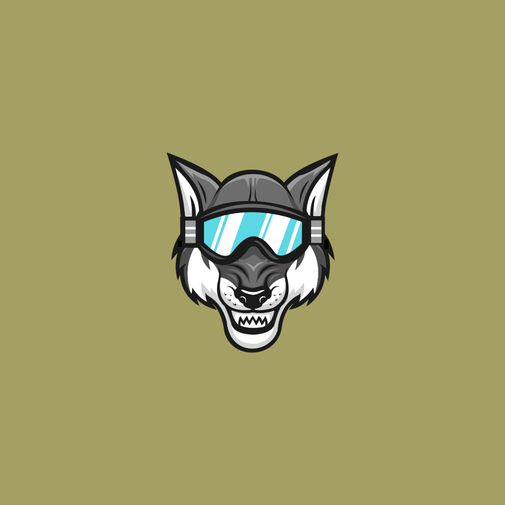 wolf ski sunglases in Character & Mascot design Inspiration by Kaldera