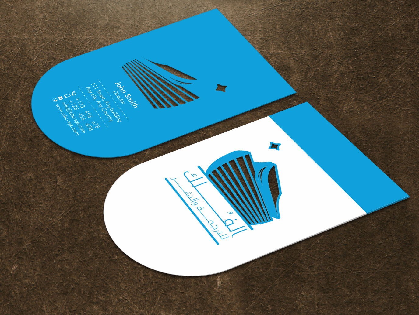 Business Card concept showing a DIE CUT Card. in Business Card Design Inspiration by Xpert