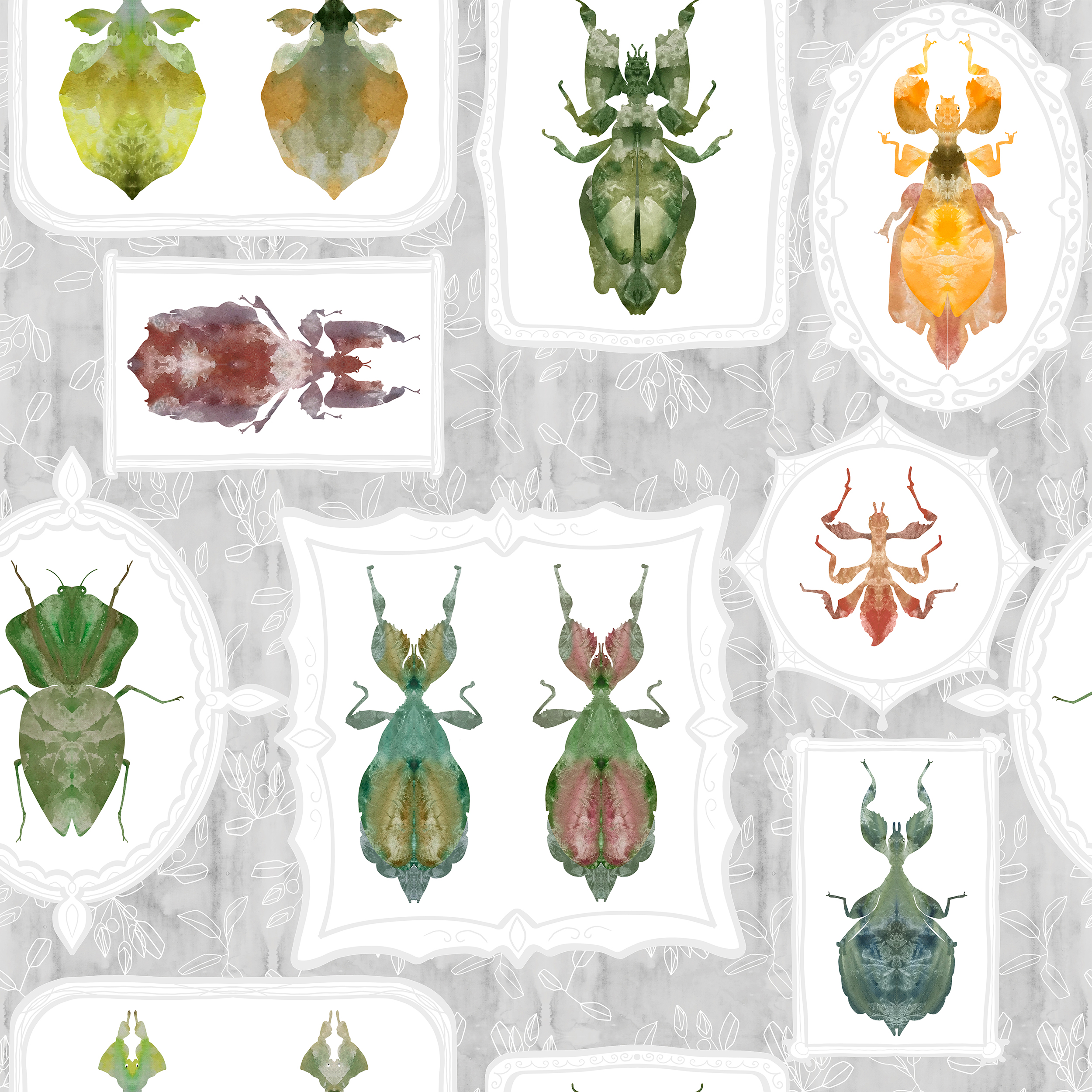Entomological collection in Pattern & Surface Design Inspiration by Yana Kuznetcova