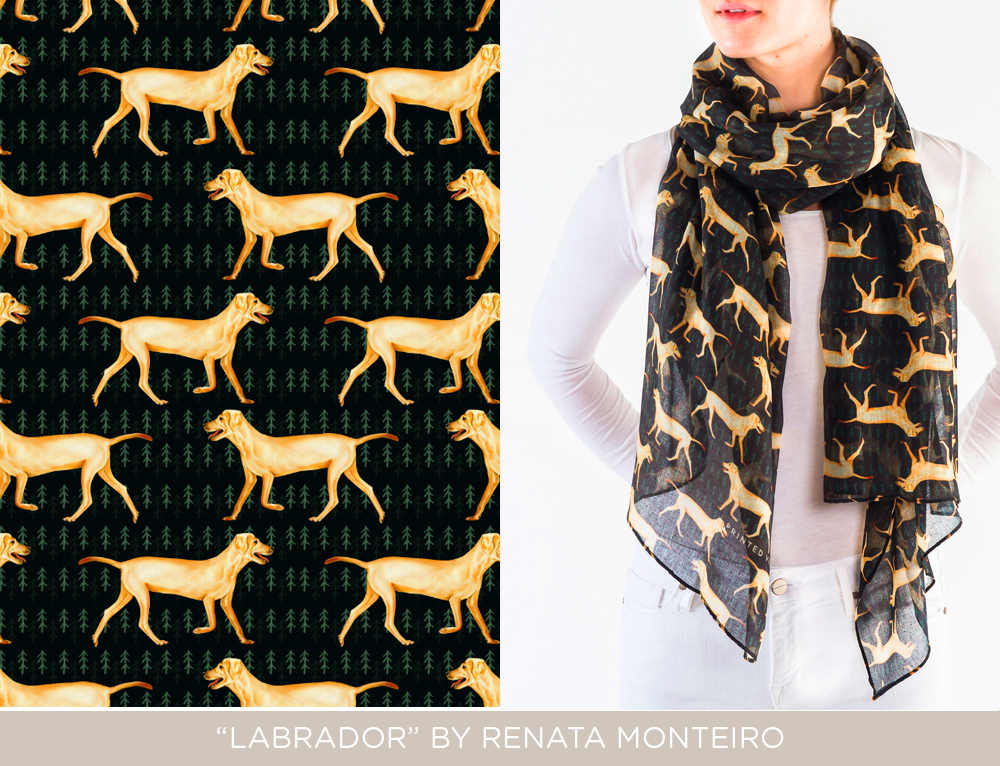 Labrador in Pattern & Surface Design Inspiration by Renata Monteiro