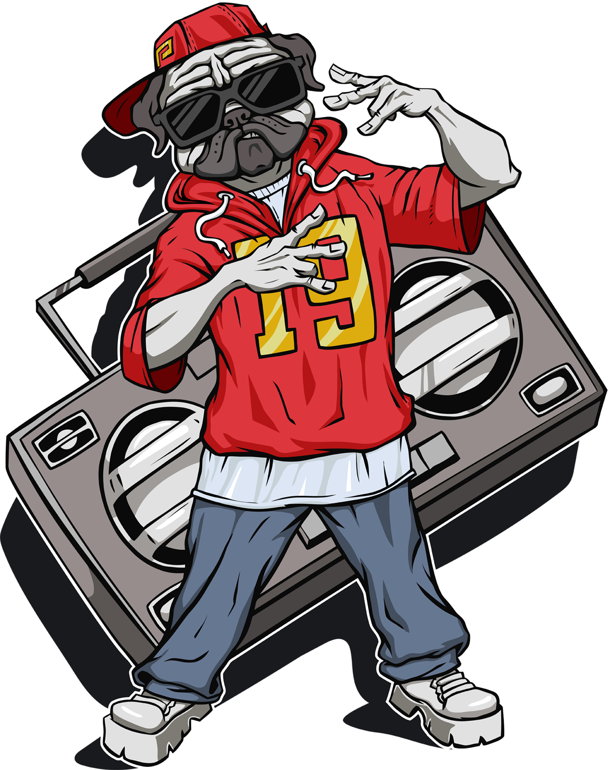 DOG RAPPER in T-Shirt Design Inspiration by Alevarius