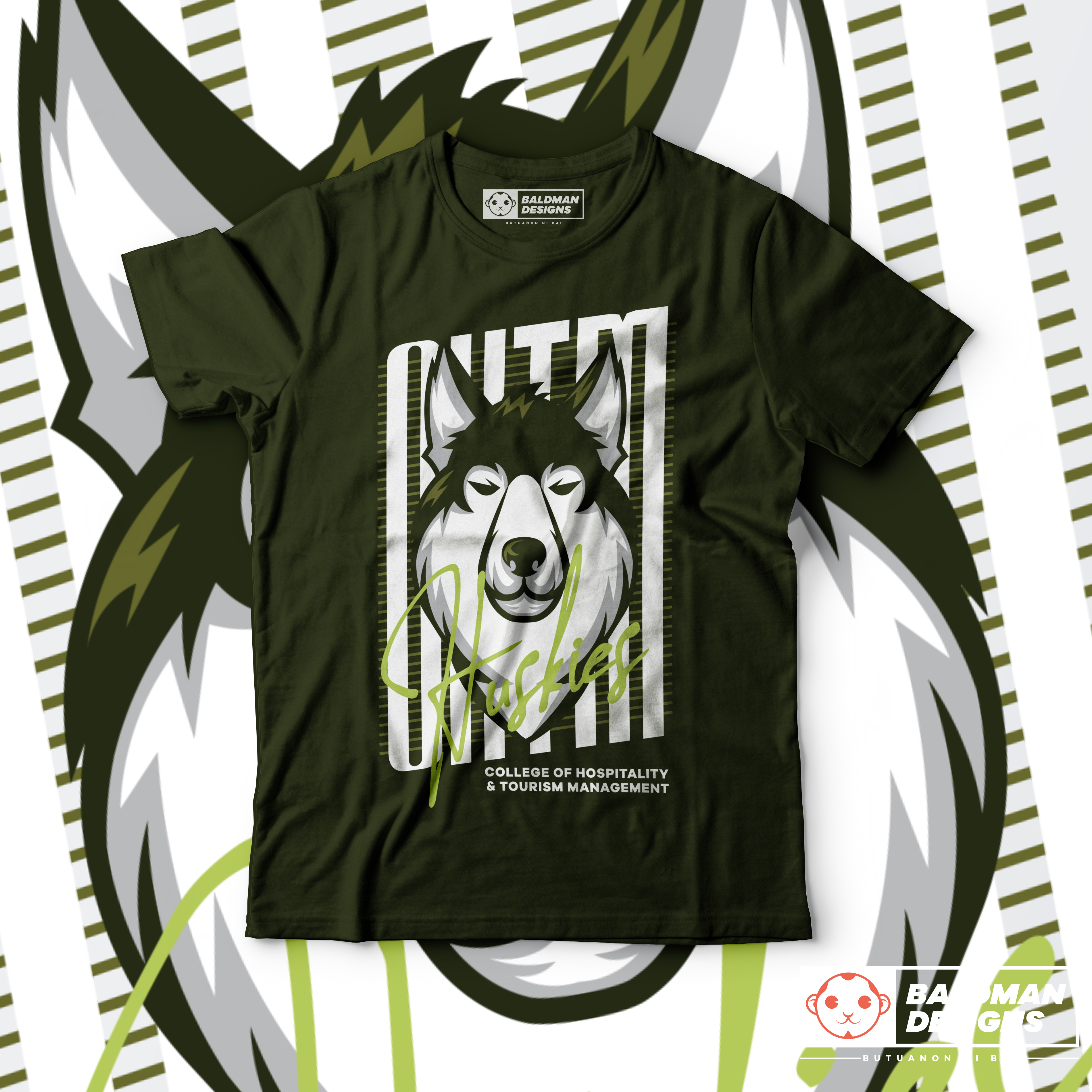 College Shirt (Huskies) by Adriel Omboy College Shirt (Huskies) in T-Shirt Design Inspiration by Adriel Omboy