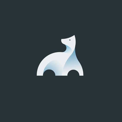 Geometric Bear in Illustration and Graphics Inspiration by Sikebogiraz