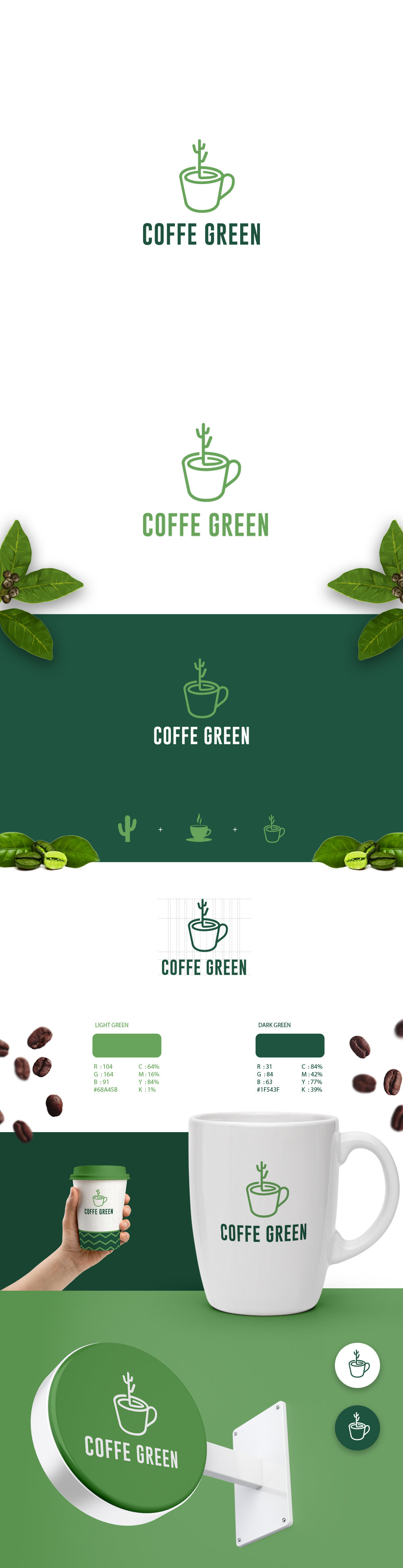 logo design for coffeeshop in Logo & Brand Identity Inspiration by Yukita Creative