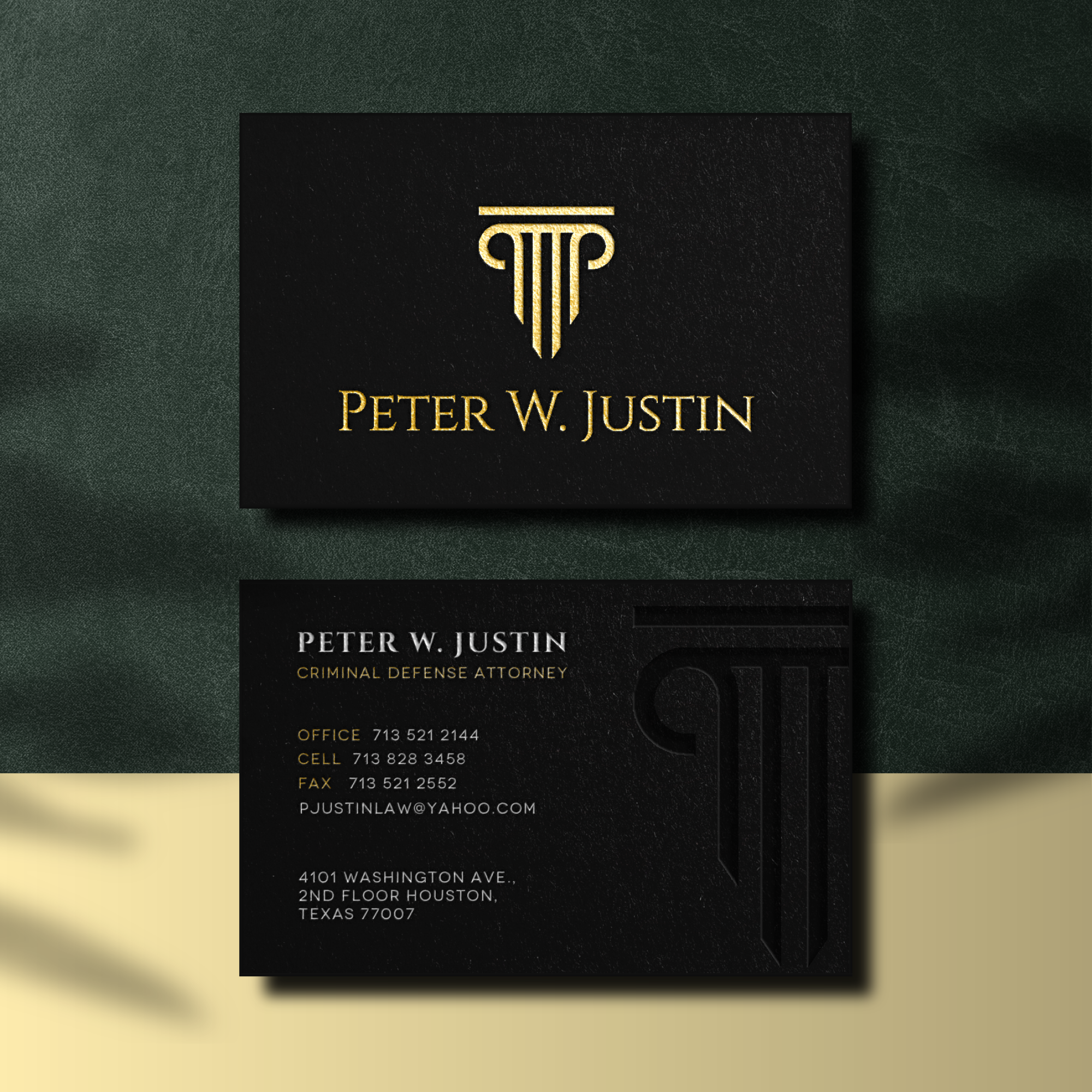Luxury lawyer business card by Dobrica Teodosic Luxury lawyer business card in Business Card Design Inspiration by Dobrica Teodosic