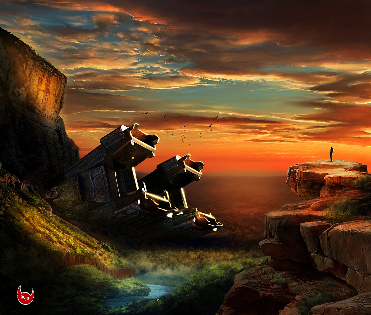 Spaceship concept in Illustration and Graphics Inspiration by Igorart5