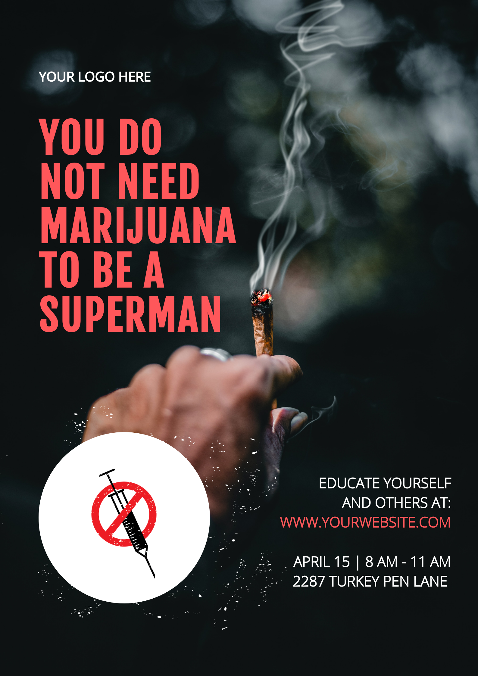 Anti-Drugs by Mubarak Musah Anti-Drugs in Poster Design Inspiration by Mubarak Musah