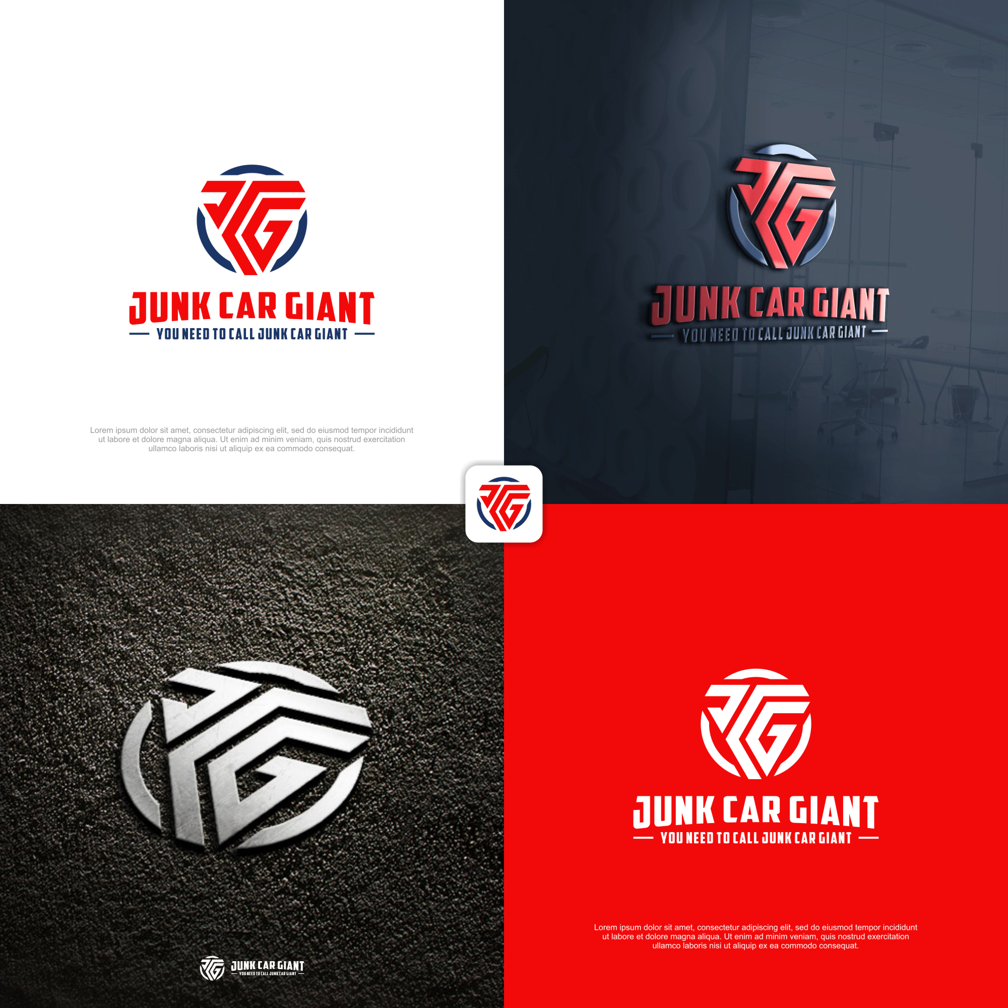 JUNK CAR GIANT LOGO by Nupail Khatami JUNK CAR GIANT LOGO in Logo Design Inspiration by Nupail Khatami