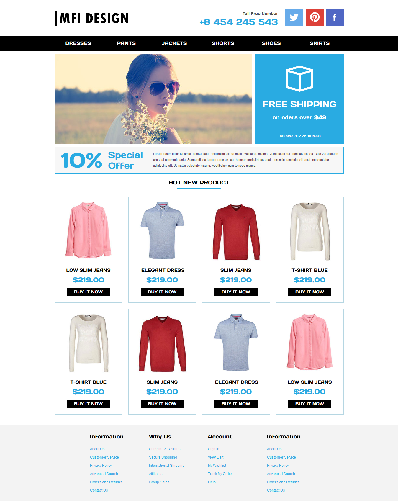 MFI E-COMMERCE SAMPLE by Mfi-design MFI E-COMMERCE SAMPLE in Blog Design Inspiration by Mfi-design