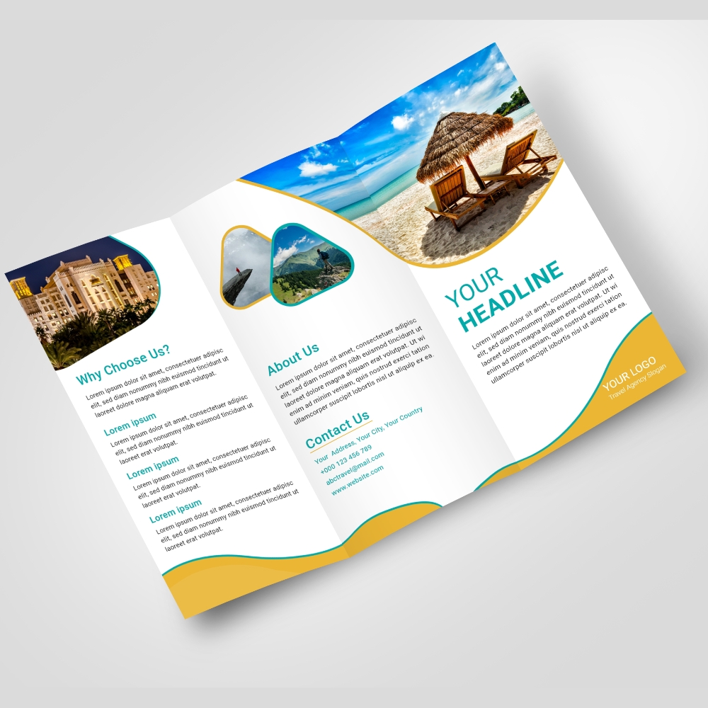 Travel Agency Brochure by Shahnur Travel Agency Brochure in Brochure Design Inspiration by Shahnur