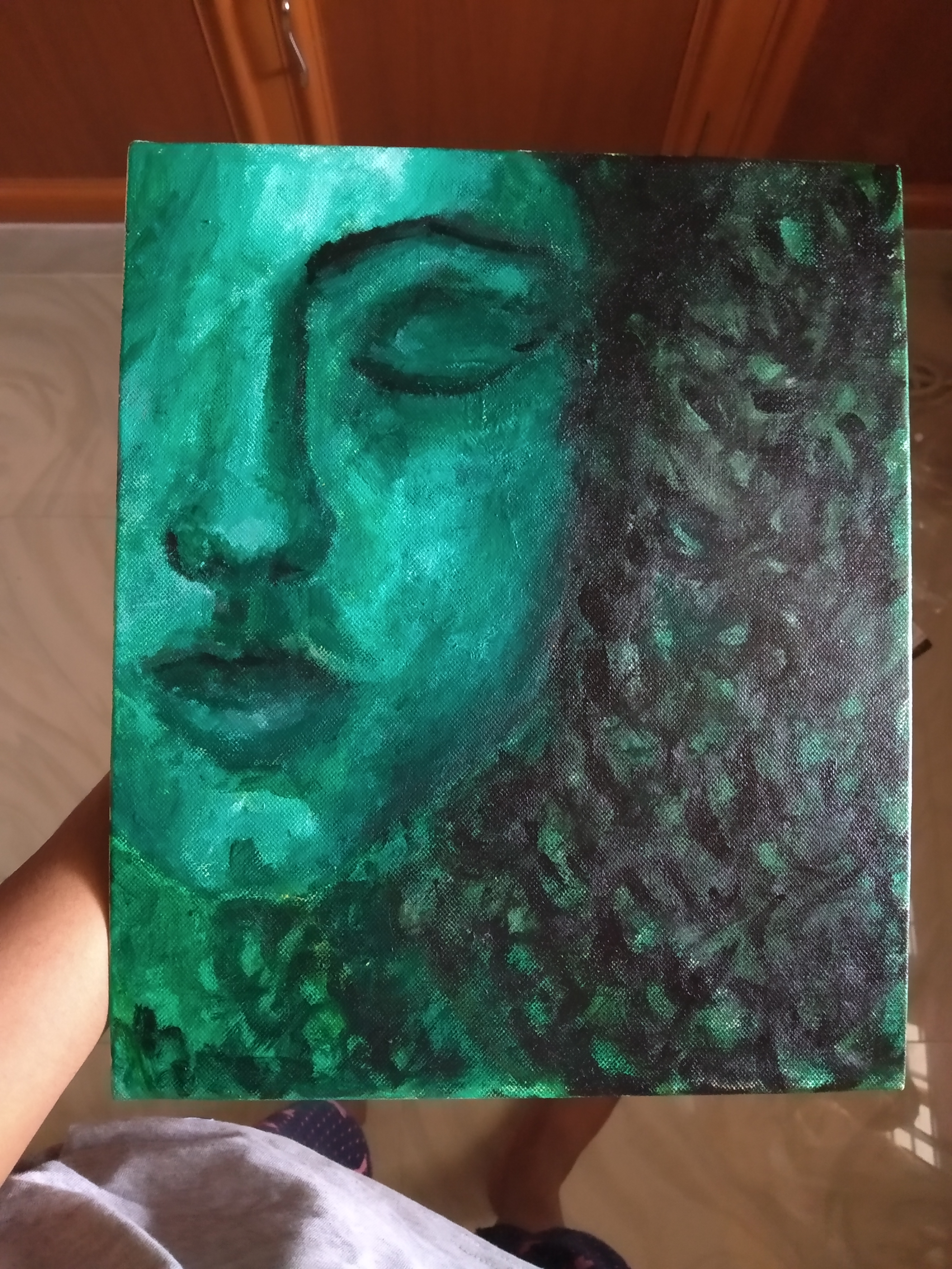 Green lady in Drawing Inspiration by Vaishna Kb