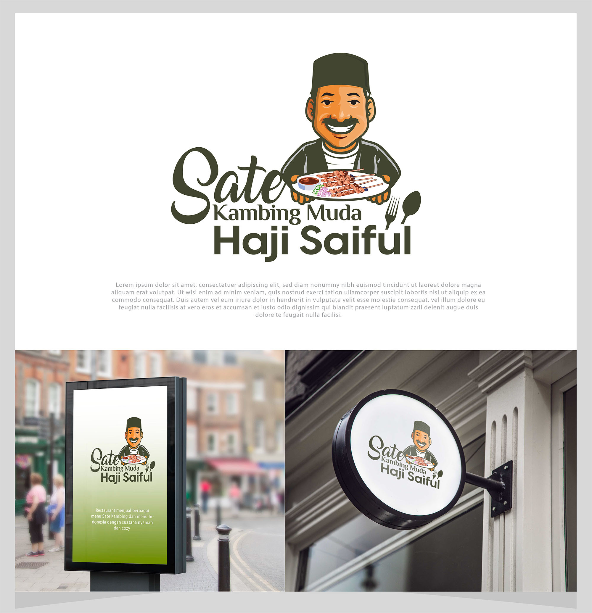 Haji Saipul Logo by Caspergreen Haji Saipul Logo in Logo Design Inspiration by Caspergreen