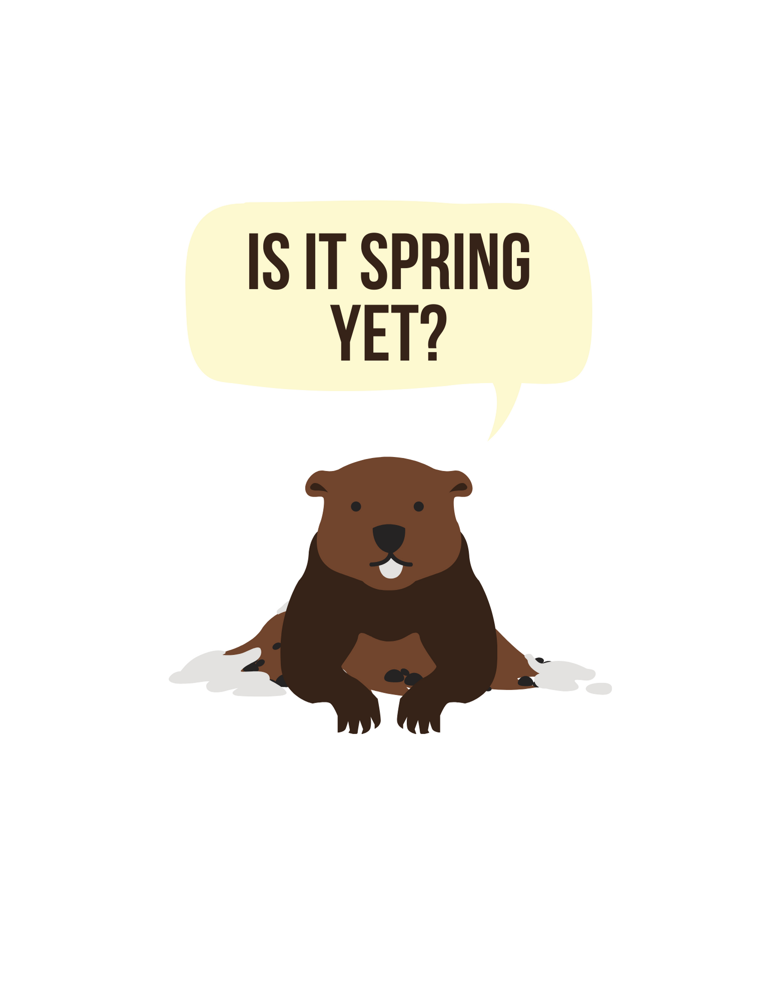 Groundhog says in Illustration and Graphics Inspiration by Casey Marchfeld