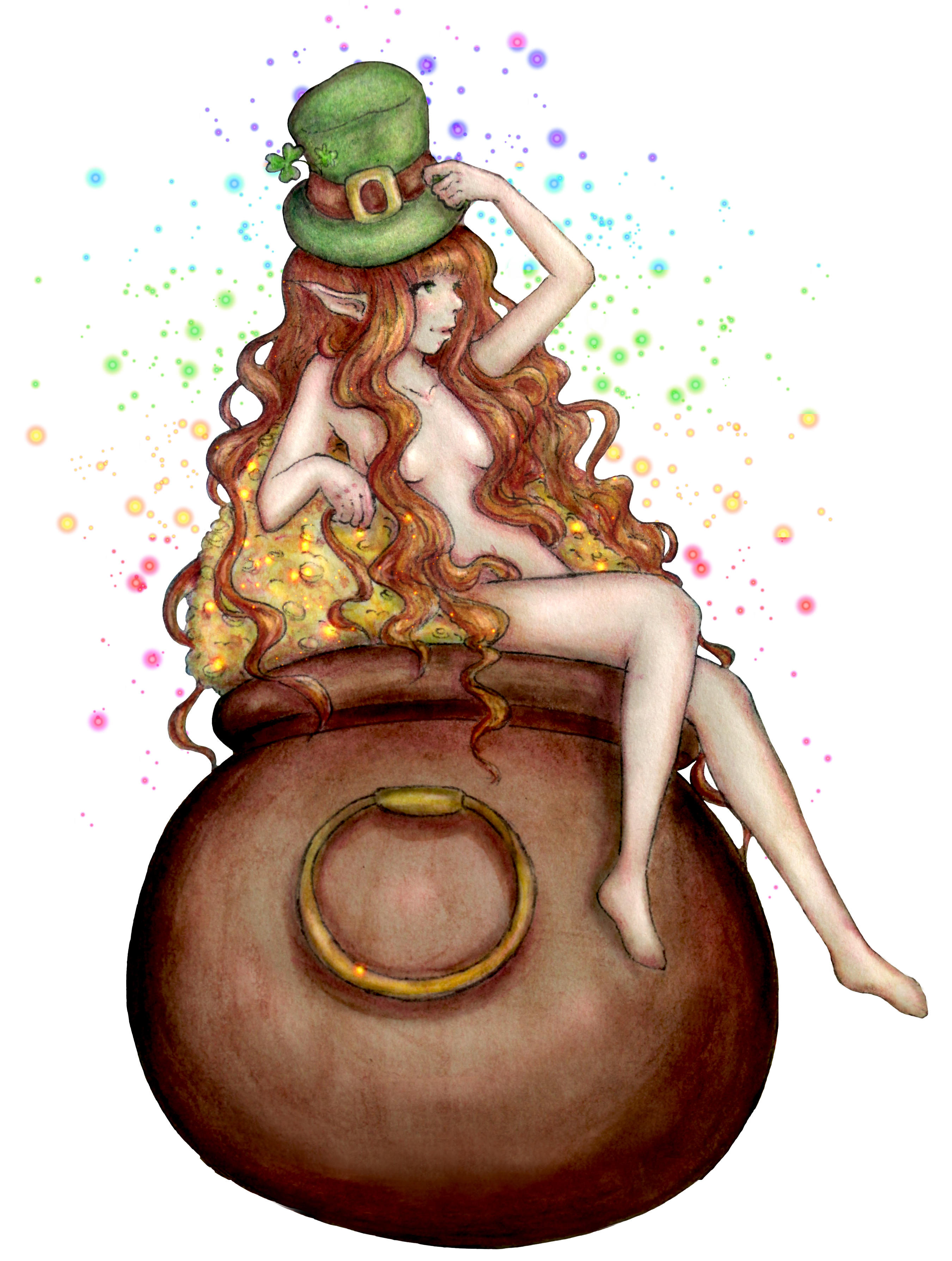 Fantasy Leprechaun Girl in Illustration and Graphics Inspiration by Denise Martinelli