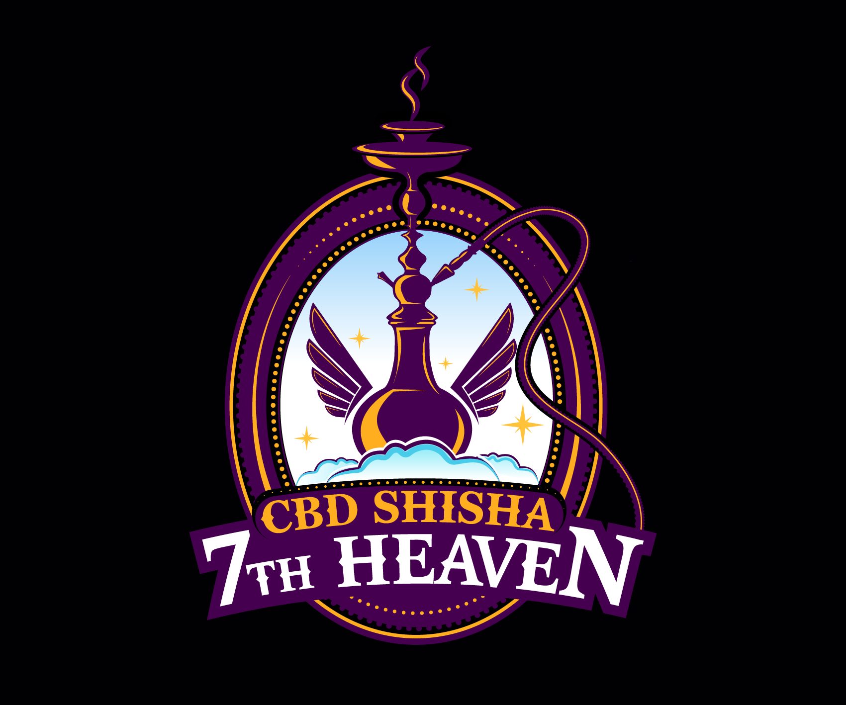 7th HEAVEN CPD SHISHA by Artcore 7th HEAVEN CPD SHISHA in Logo Design Inspiration by Artcore