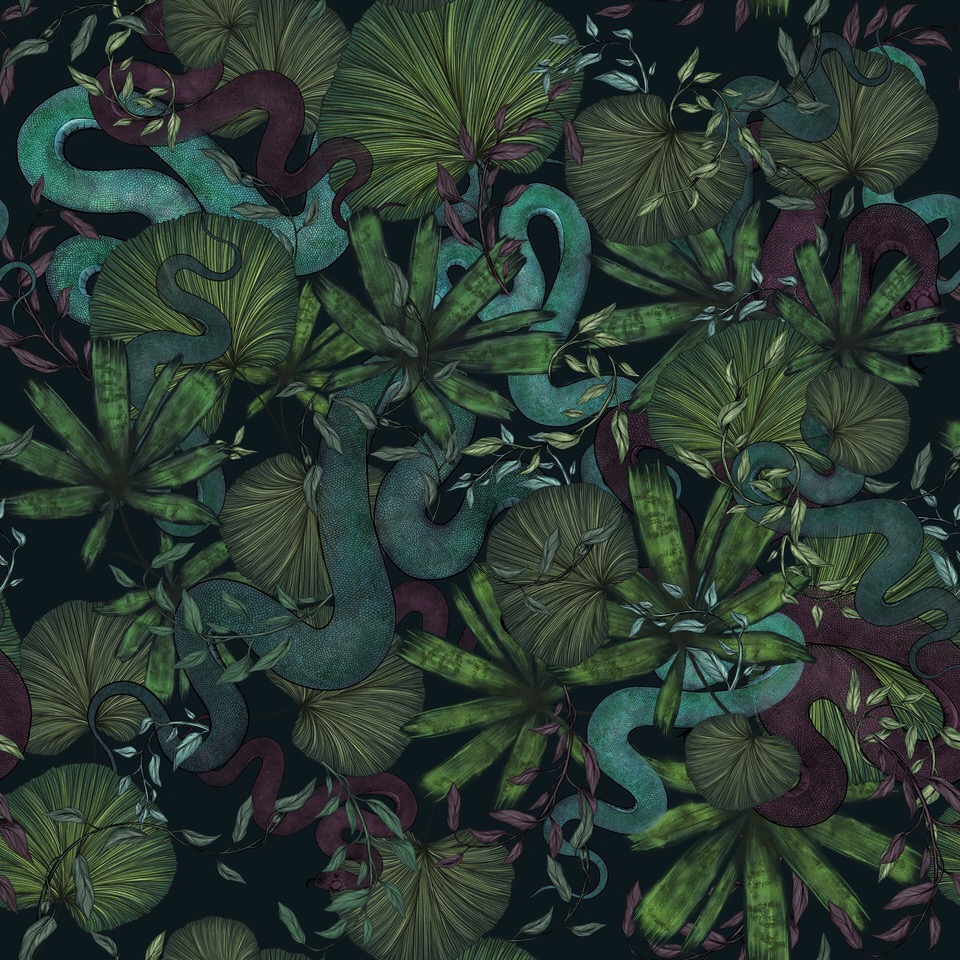 Deep Jungle by Amy Harris Deep Jungle in Pattern & Surface Design Inspiration by Amy Harris