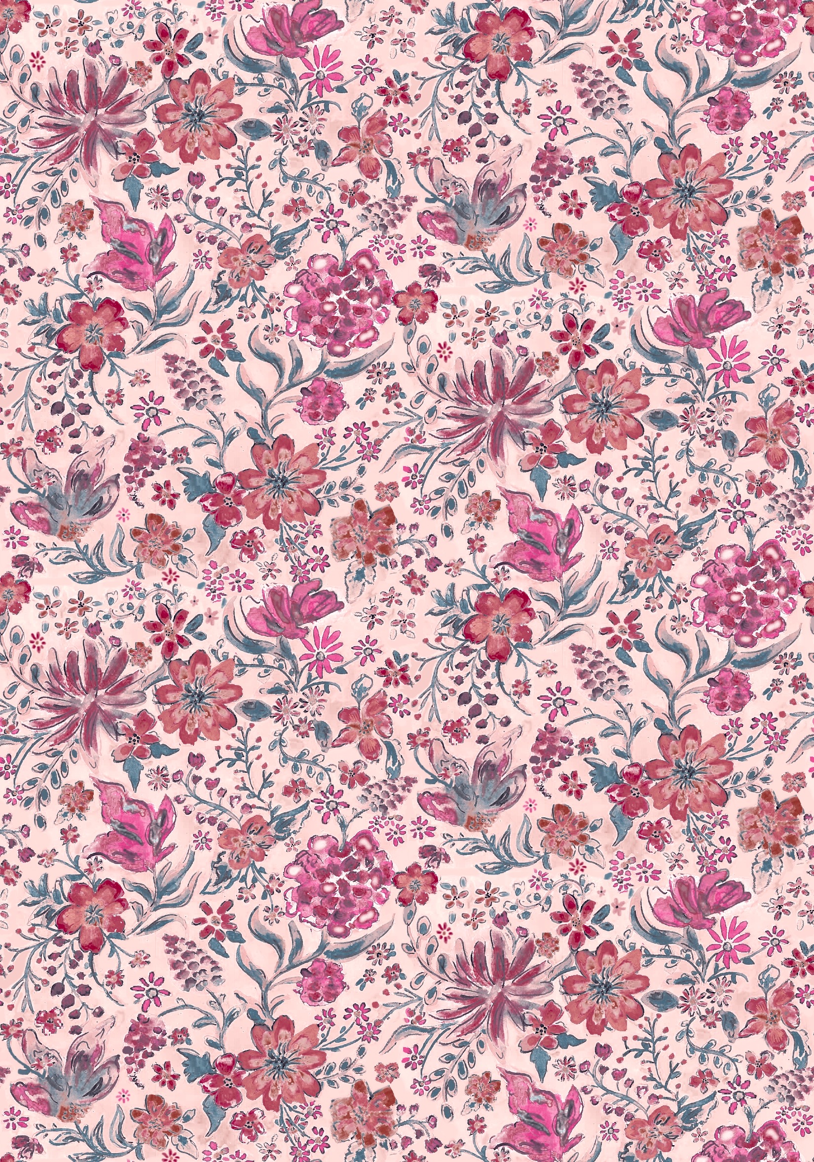 pink ditsy floral by Sophia Gray pink ditsy floral in Photoshop Design Inspiration by Sophia Gray