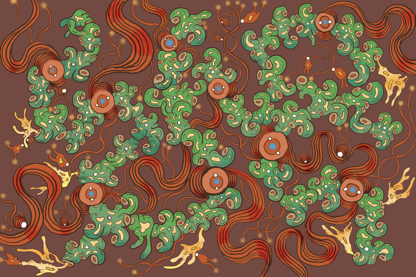 Garden by Danikah Novio Garden in Pattern & Surface Design Inspiration by Danikah Novio