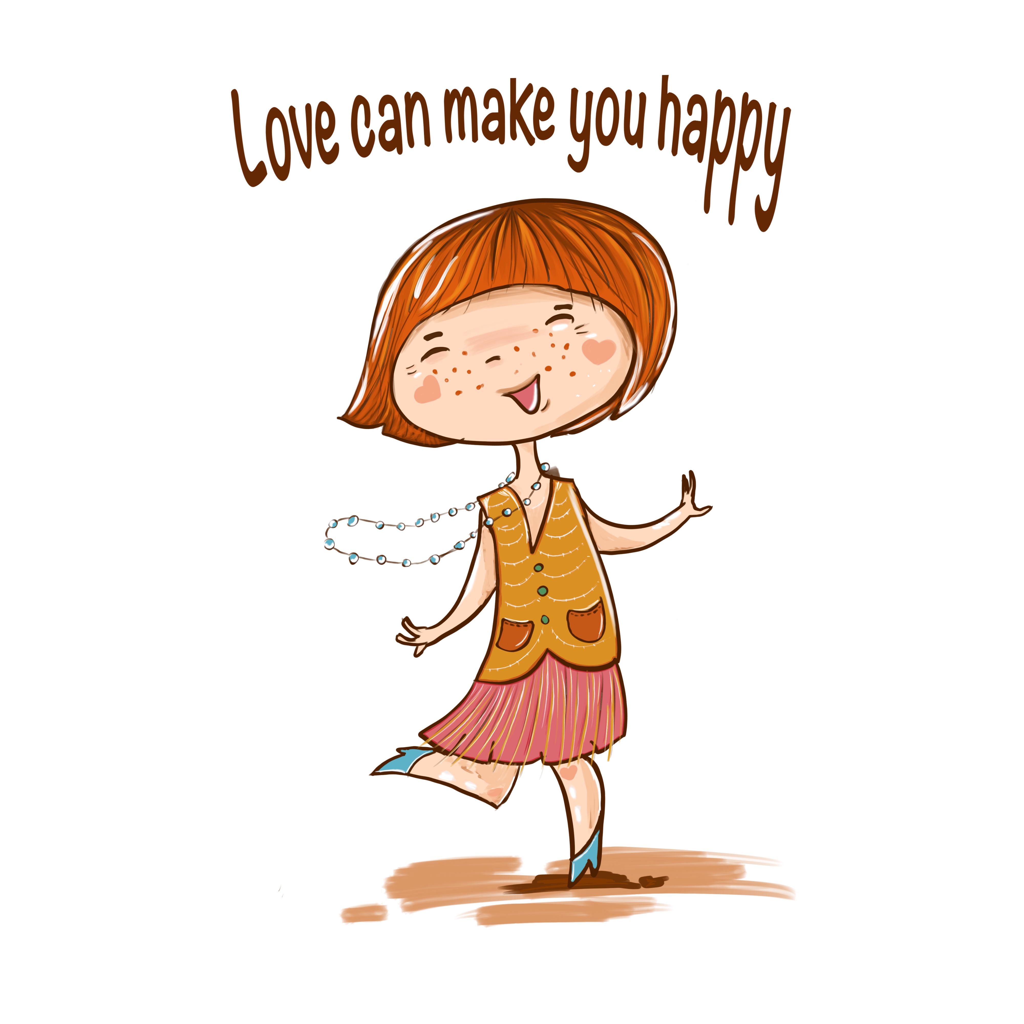 Love can make you happy by Ekaterina Gurova Love can make you happy in Drawing & Sketching Inspiration by Ekaterina Gurova