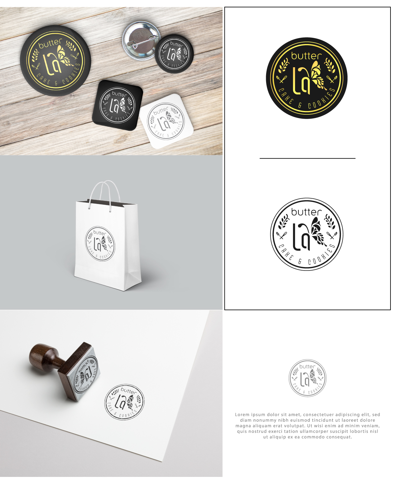 Butter LA Cake by Graphic Alt Butter LA Cake in Sticker Design Inspiration by Graphic Alt
