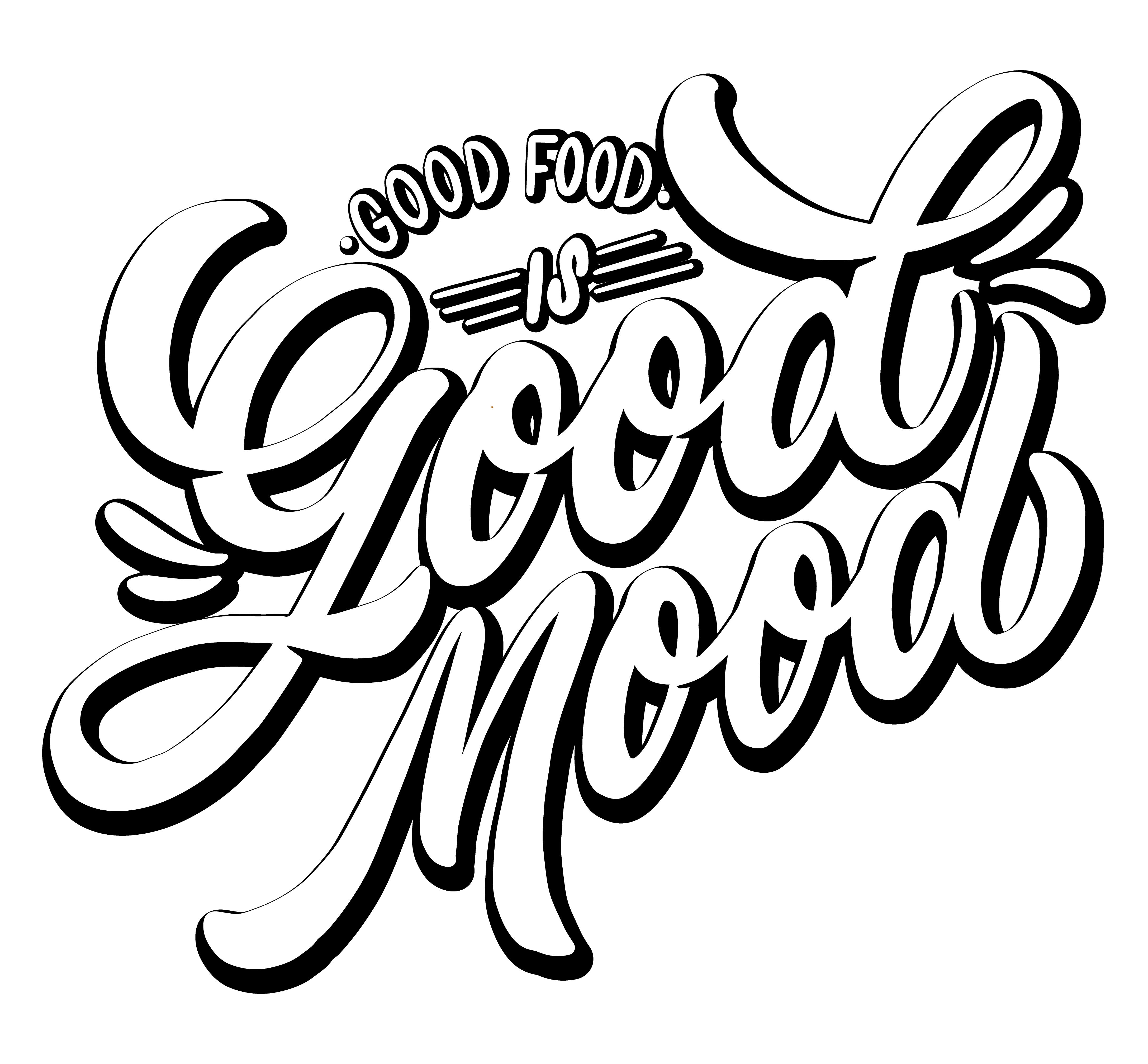 Good food is good mood in Lettering Art Inspiration by Mounika Jawalkar