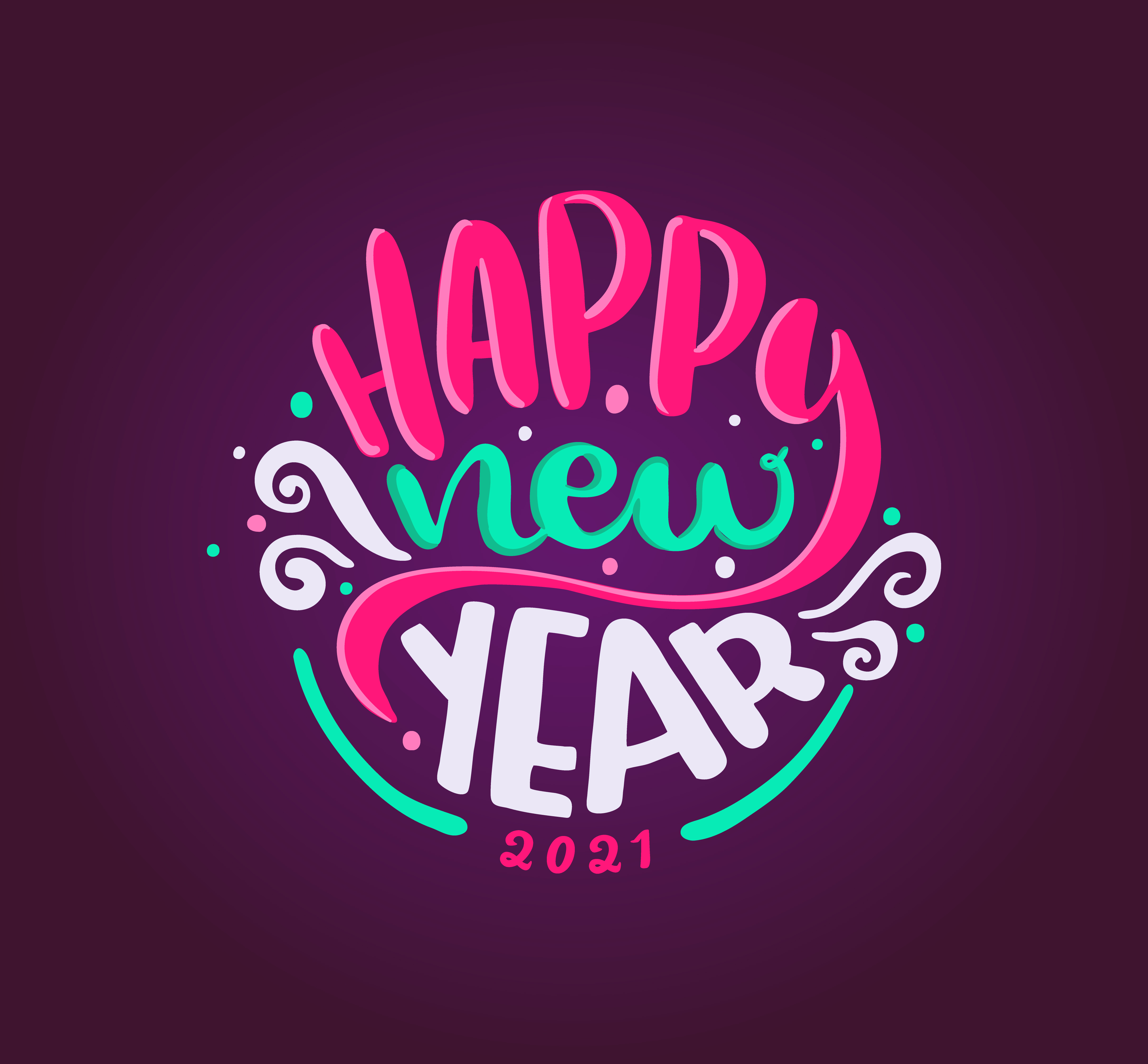 Happy New year in Illustration and Graphics Inspiration by Mounika Jawalkar