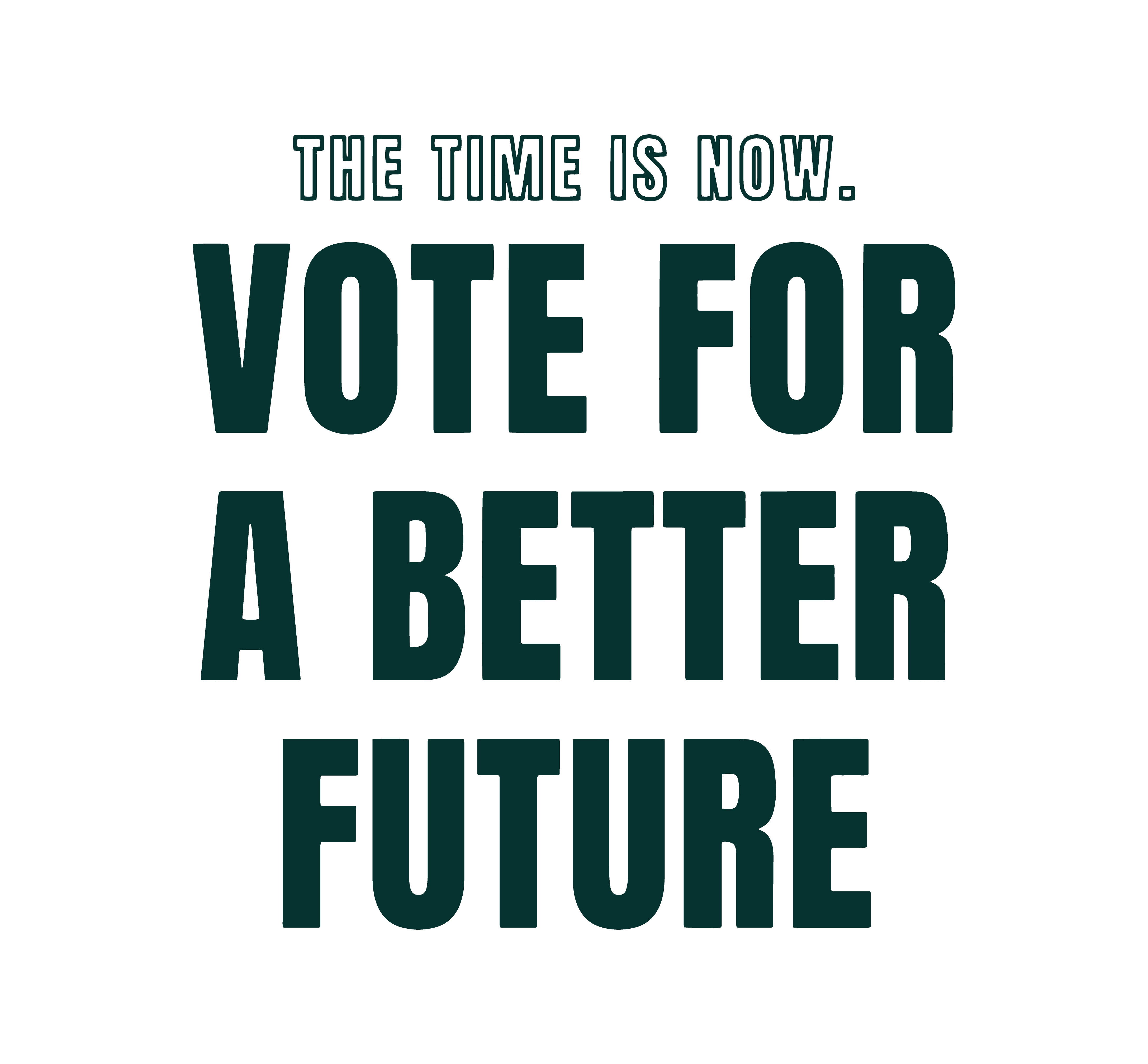 Vote for better future in Typography Inspiration by Mounika Jawalkar