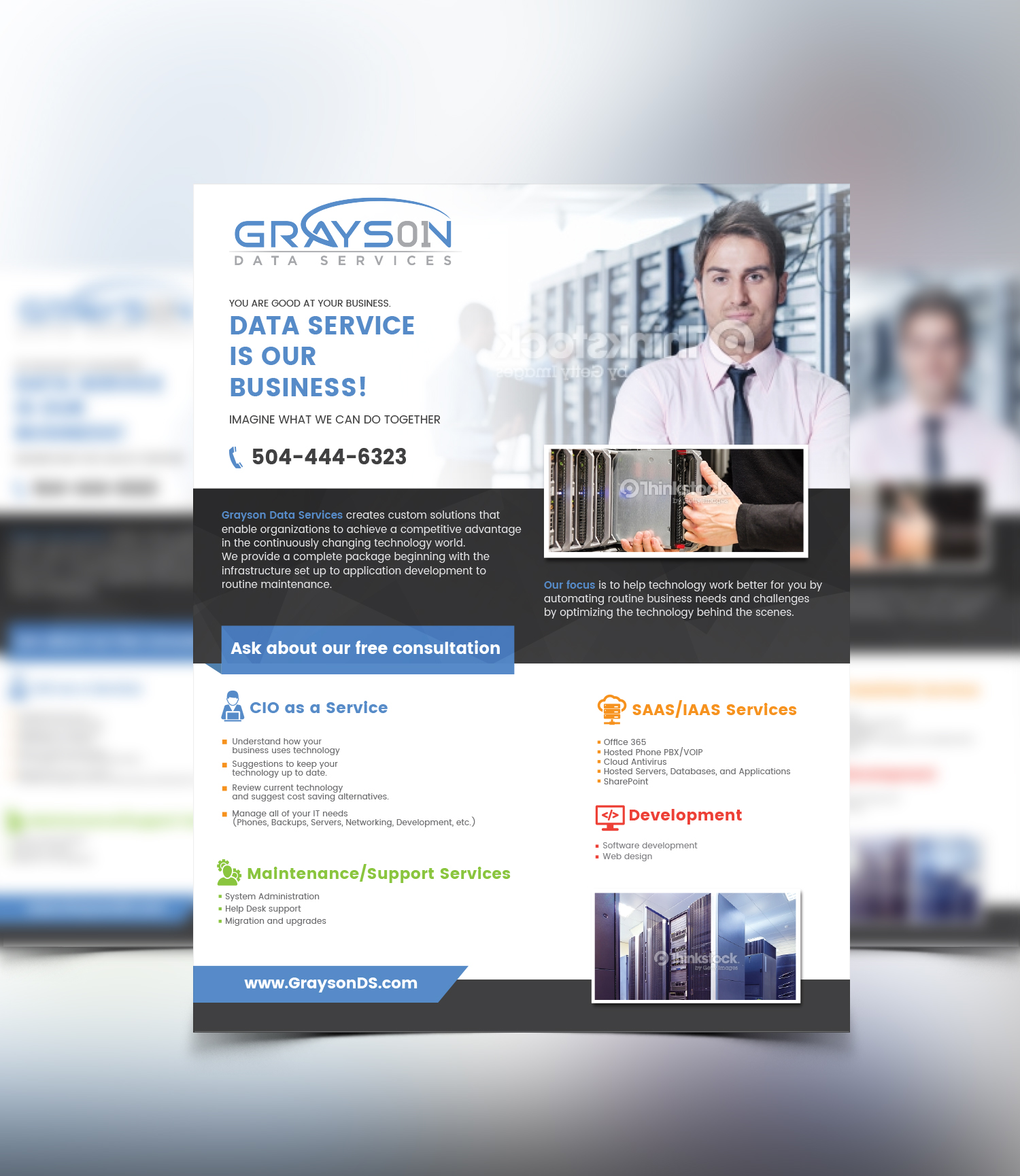 IT Flyer in Print flyer design Inspiration by Qaiser Abbas