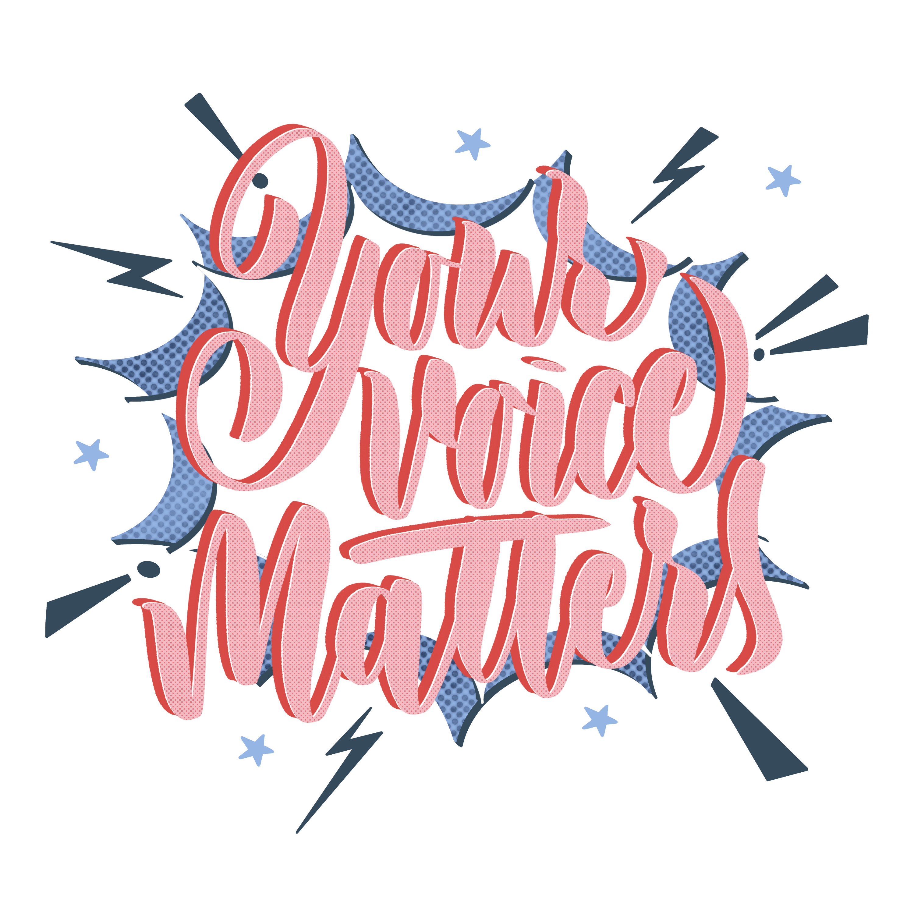 Your voice matters by Natasha Leis Cespedes Your voice matters in Hand Lettering Inspiration by Natasha Leis Cespedes