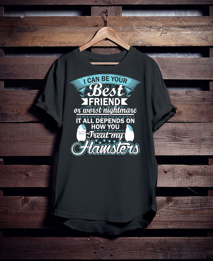 Hamster T-shirt design by Tawfiq Iftekar Hamster T-shirt design in T-Shirt Design Inspiration by Tawfiq Iftekar