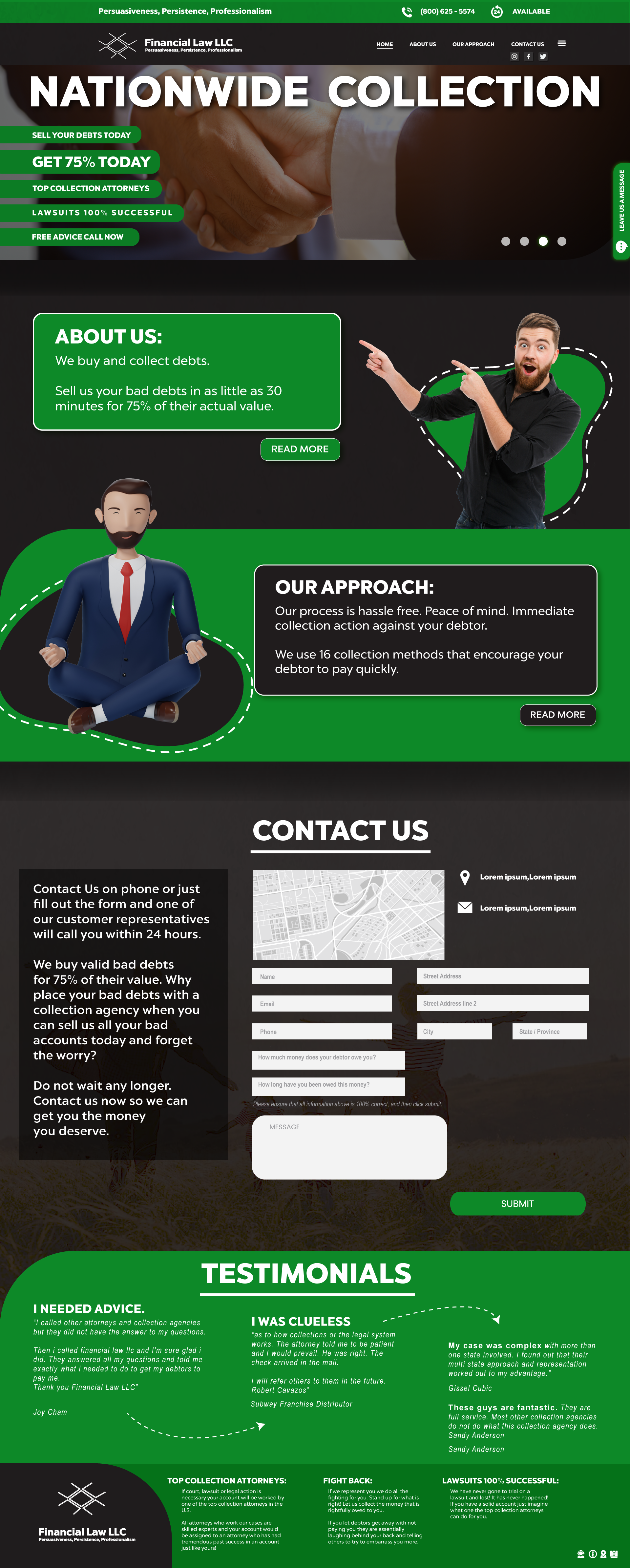 debt collector web design by Khairul Daimasala debt collector web design in Website Design Inspiration by Khairul Daimasala