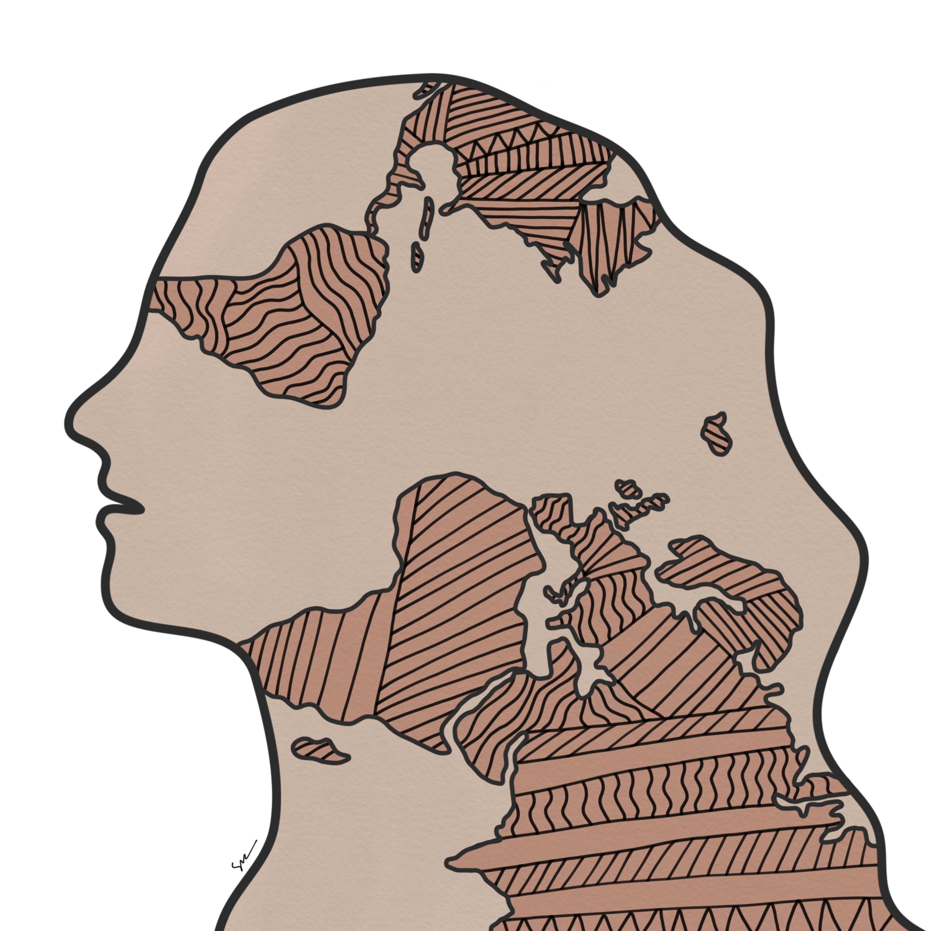 Mother Earth by Gabrielle Rocha Rios Mother Earth in Doodle Art Inspiration by Gabrielle Rocha Rios