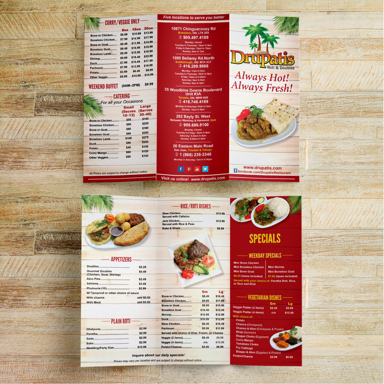 Drupati's Restaurant Menu by Shritaa1 Drupati's Restaurant Menu in Menu Design Inspiration by Shritaa1