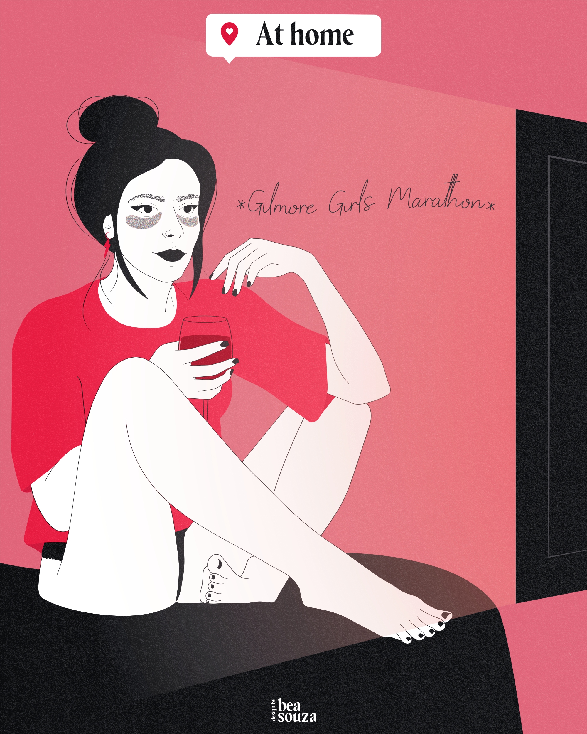 Selfcare in Illustration and Graphics Inspiration by Beatriz Souza