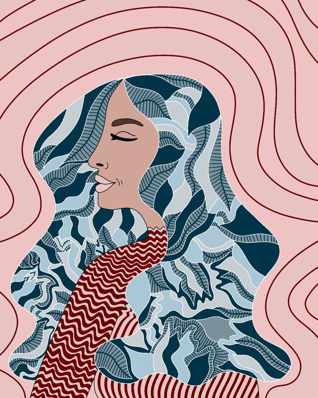 Mystic Woman in Digital Painting Inspiration by Creiate