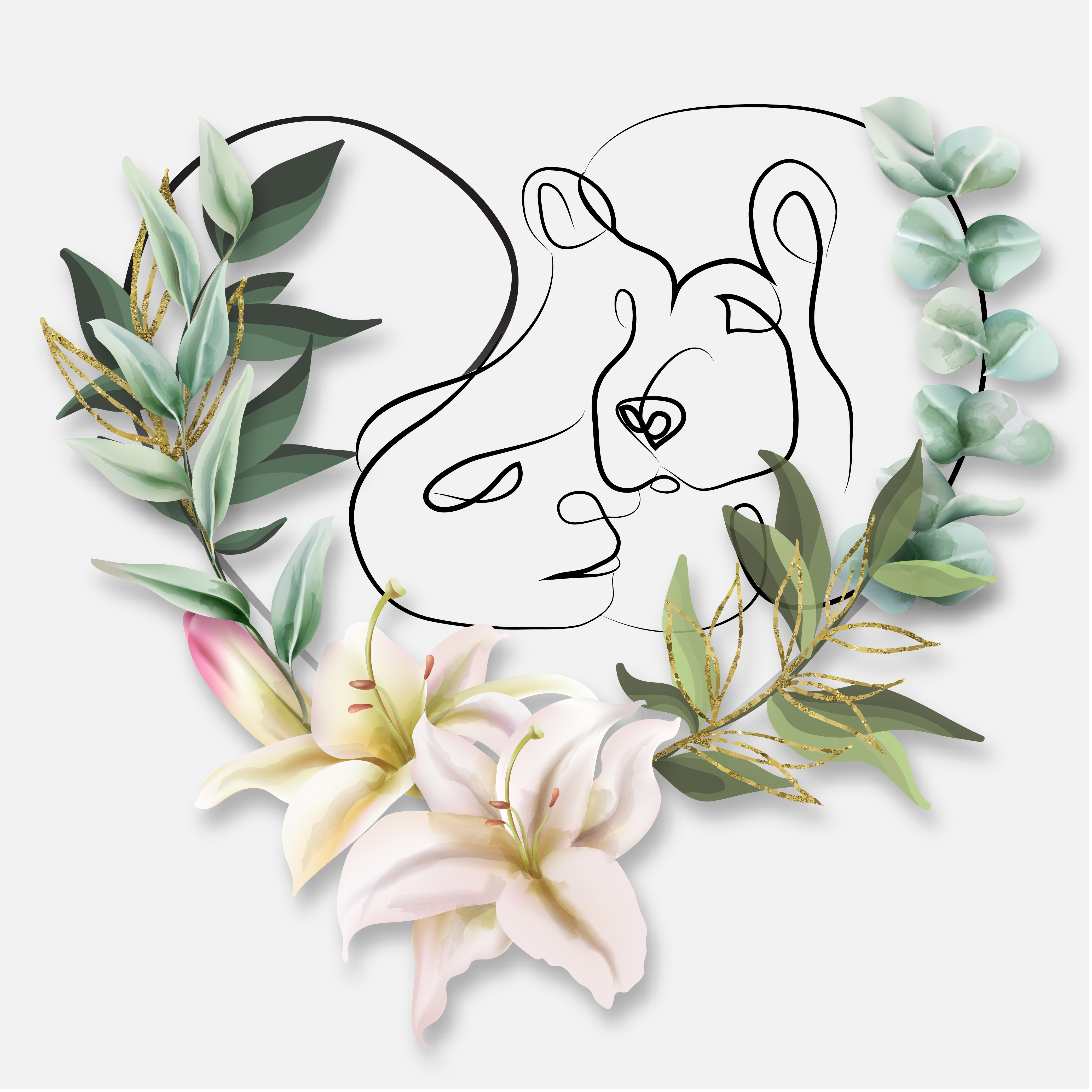 Lady Love and Myself in Illustration and Graphics Inspiration by Nicole Weatherby