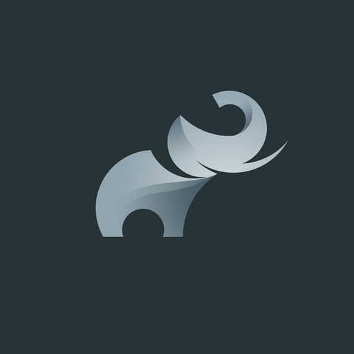 Geometric Elephant by Sikebogiraz Geometric Elephant in Illustration and Graphics Inspiration by Sikebogiraz