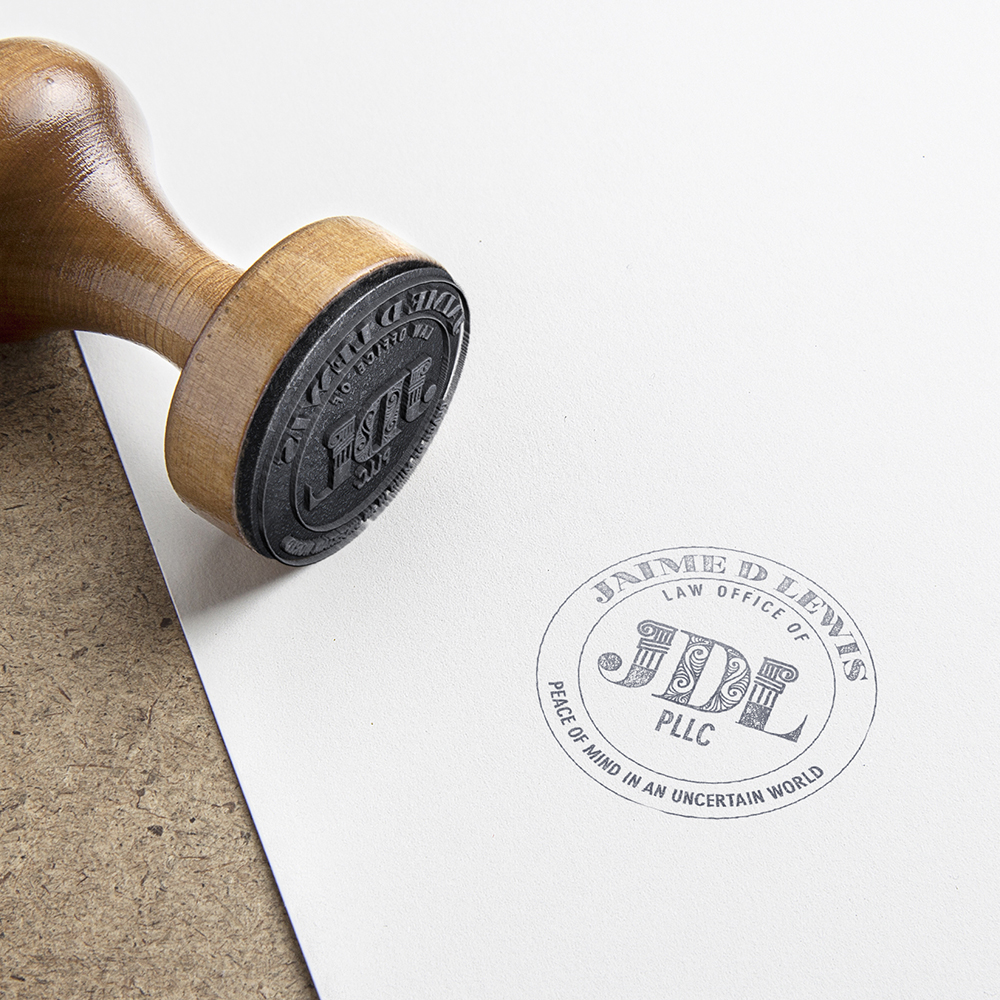 Jaime D Lewis, PLLC Law Office Logo in Logo Design Inspiration by Lizhart