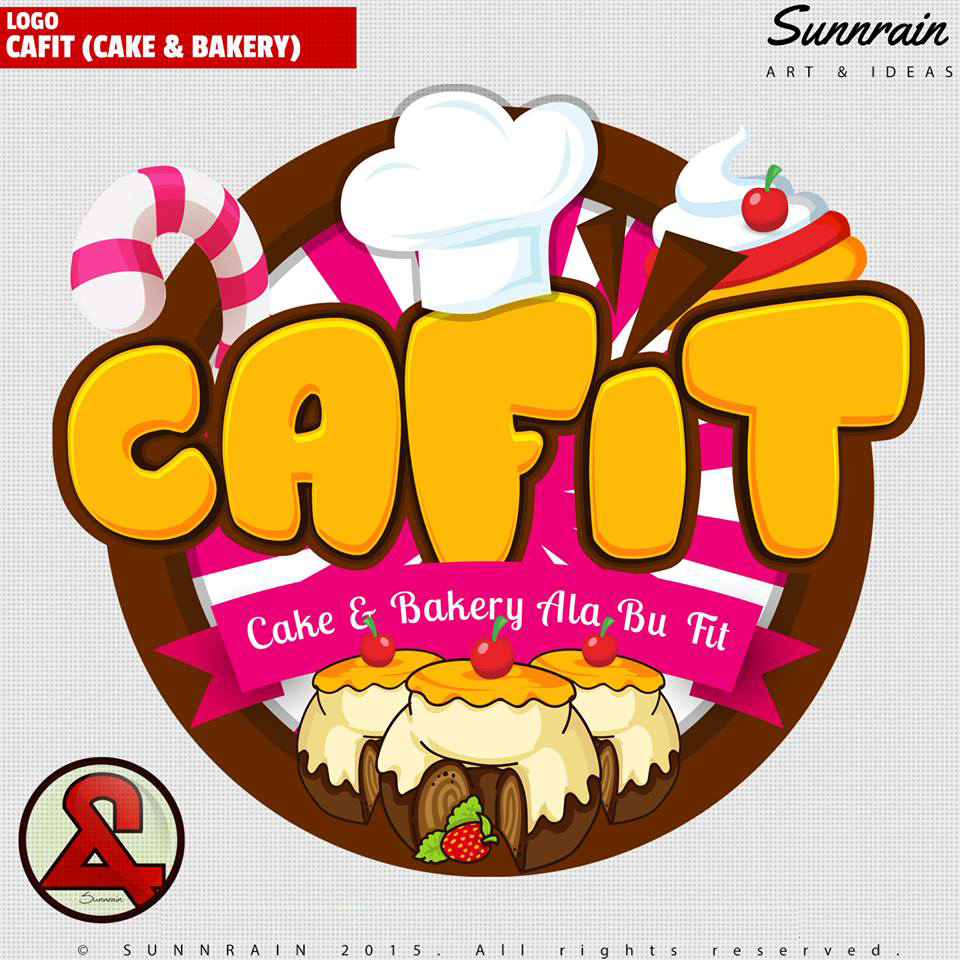 Cafit (Cake by Pradana Sunnrain Cafit (Cake in Logo Design Inspiration by Pradana Sunnrain