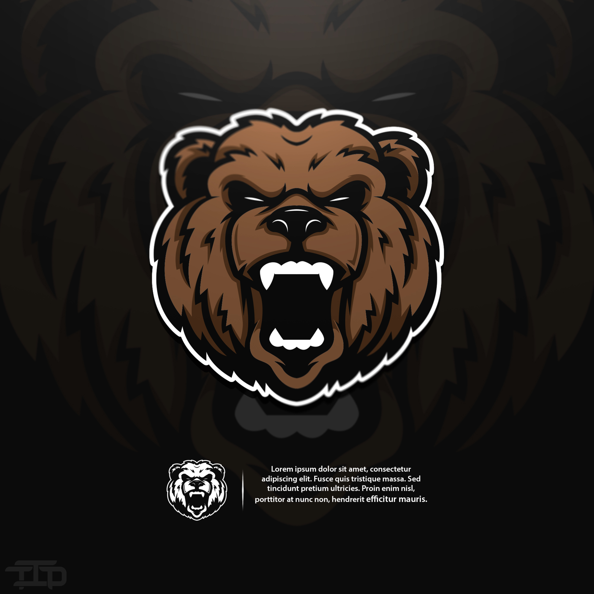 Bear logo by Kristip01 Bear logo in Character & Mascot design Inspiration by Kristip01