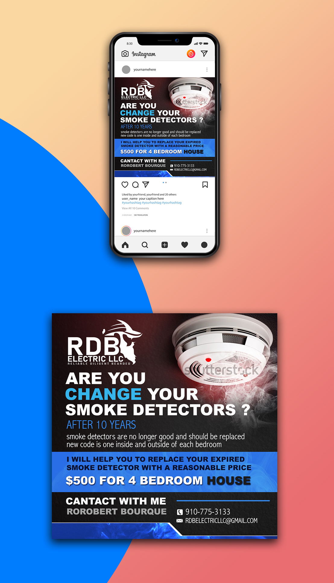 Electric LLC_ Flyer by R@graphic Electric LLC_ Flyer in Print flyer design Inspiration by R@graphic