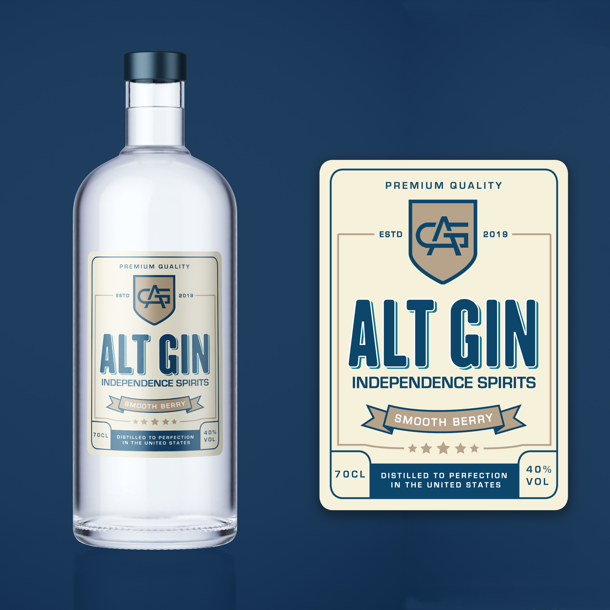 ALT GIN Label design in Label Design Inspiration by Mijanur Rahman