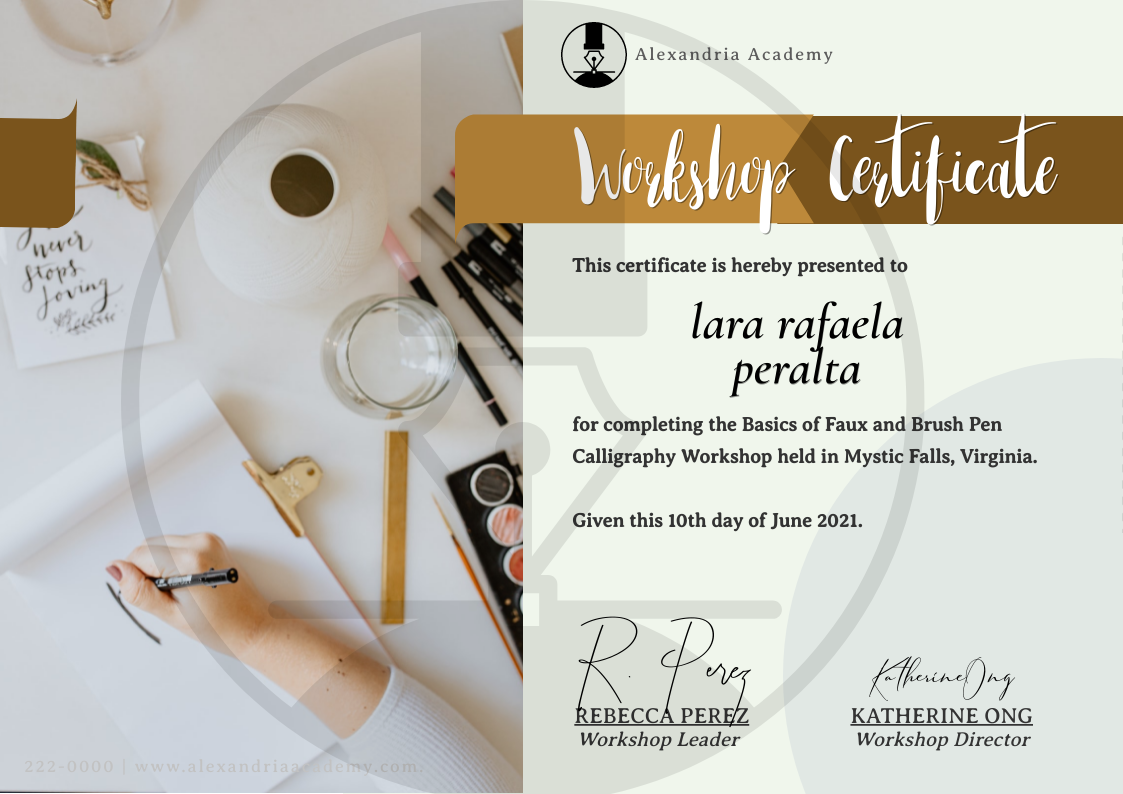 Workshop Certificate in Certificate Inspiration by Shaik Kamiloon